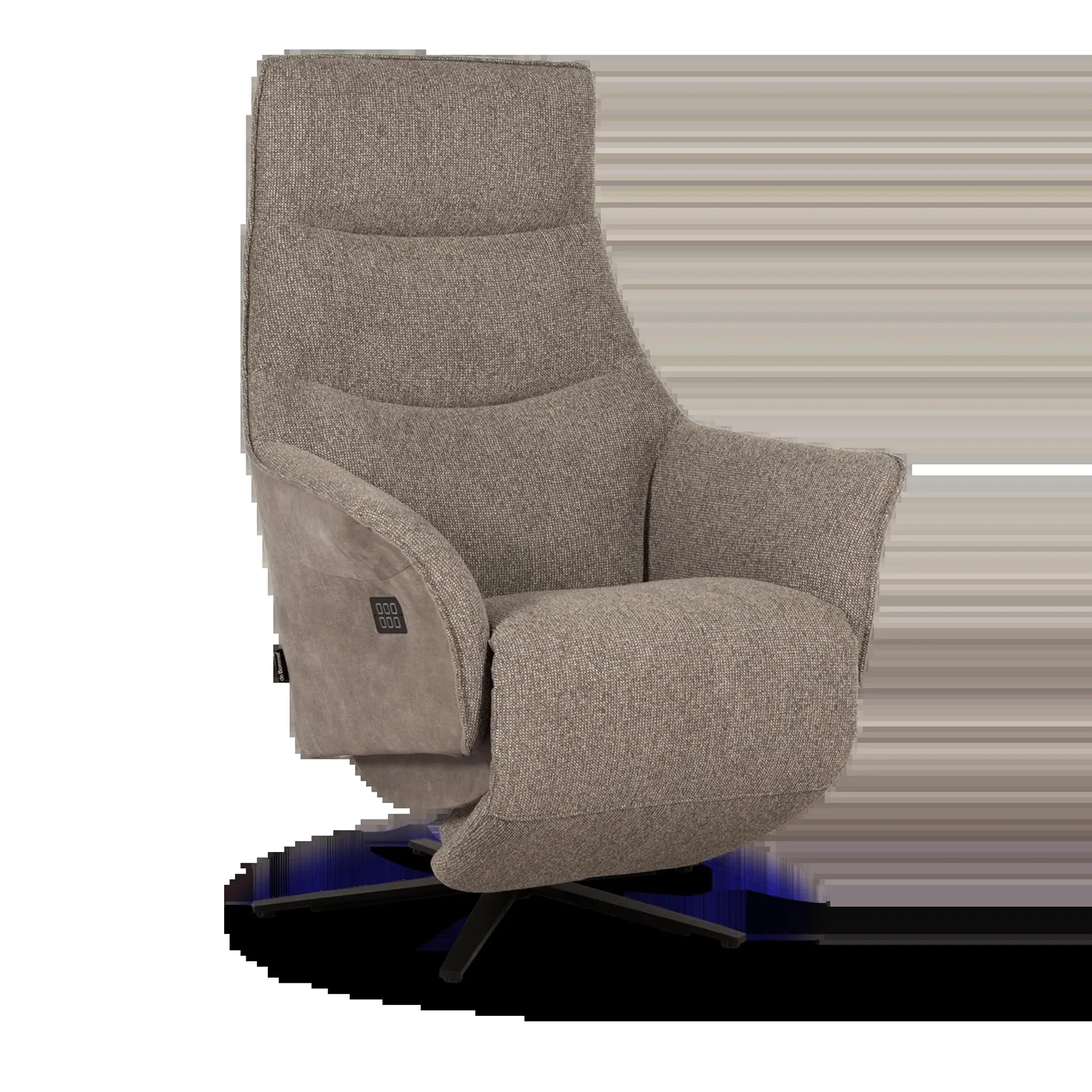 Relaxfauteuil (met accu) Spirit - Combi Bull Clay /Sneak Liver