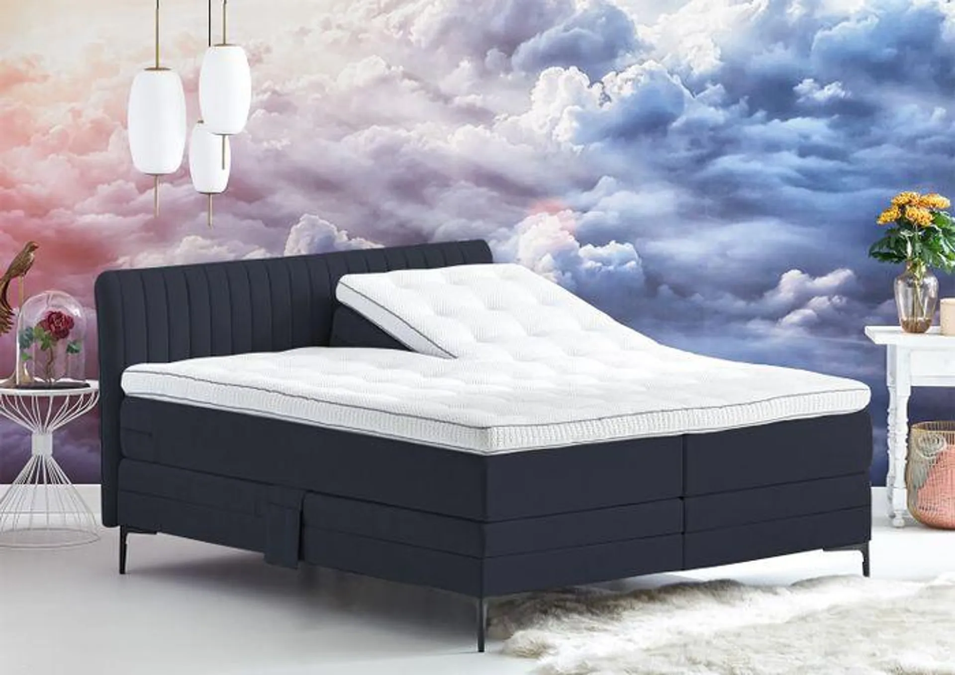 Cinderella Elektrische Boxspring Desire Wave Compleet - Antraciet