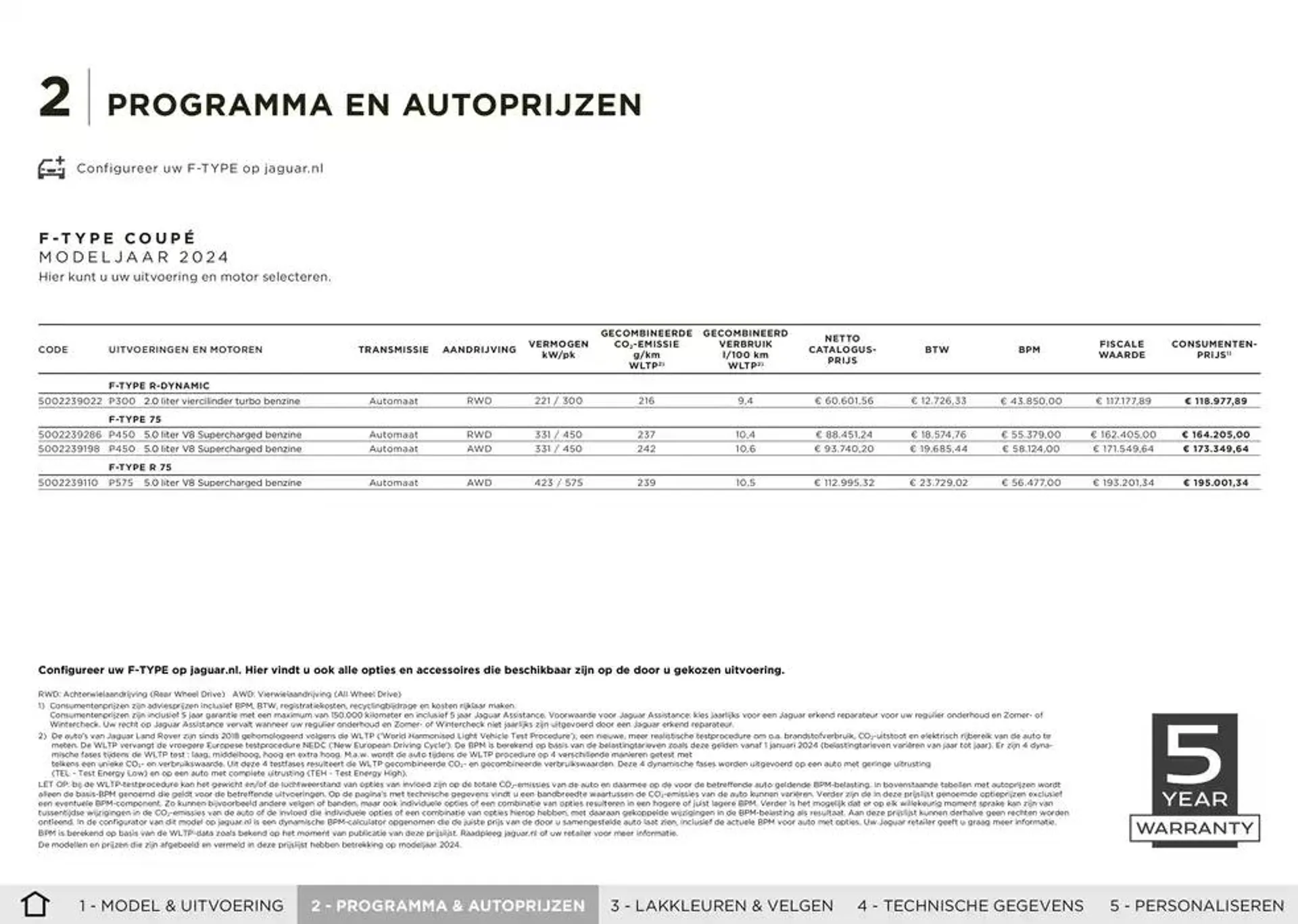 Jaguar F-TYPE  van 20 november tot 30 juni 2025 - Folder pagina 8