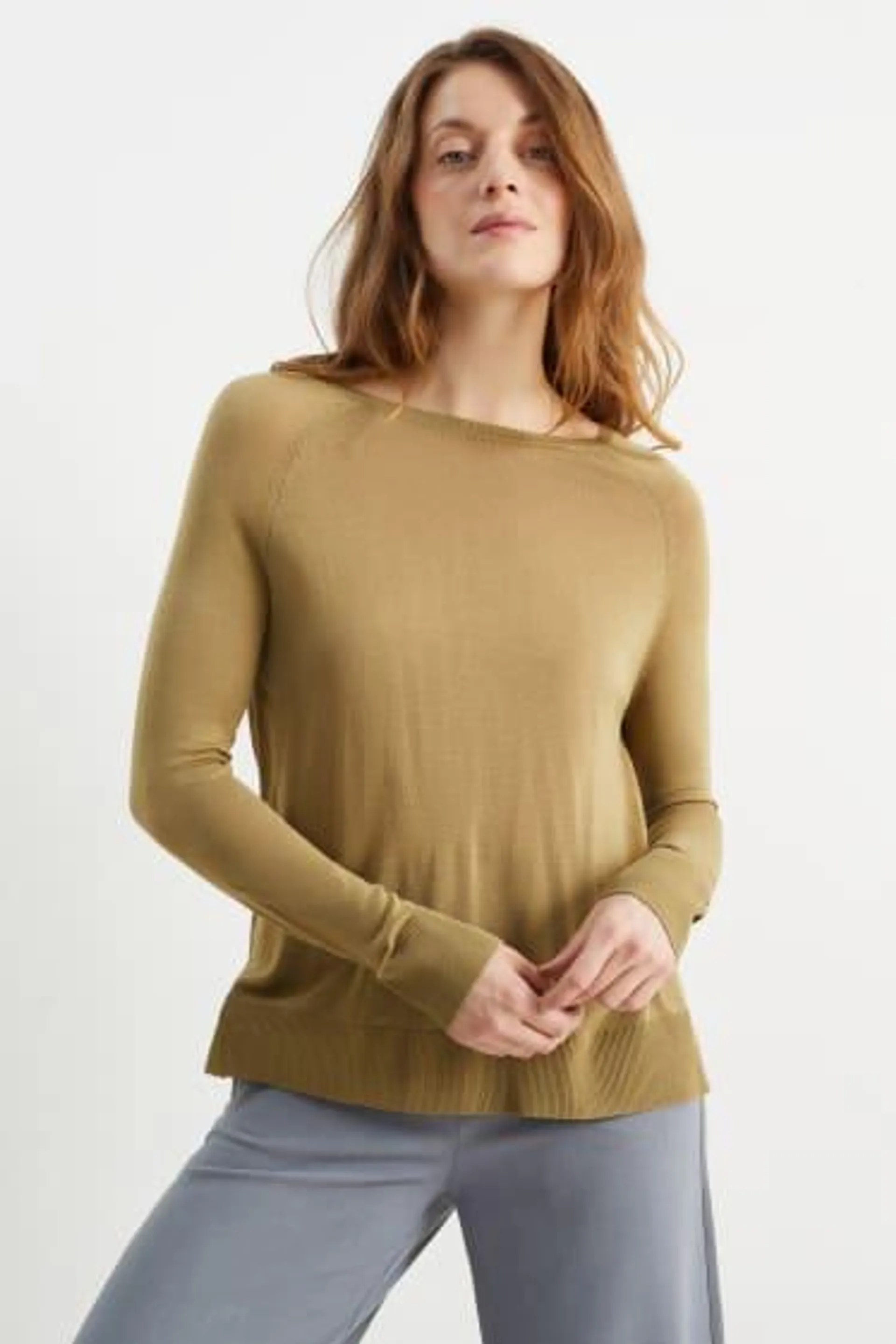 Basic fine knit jumper