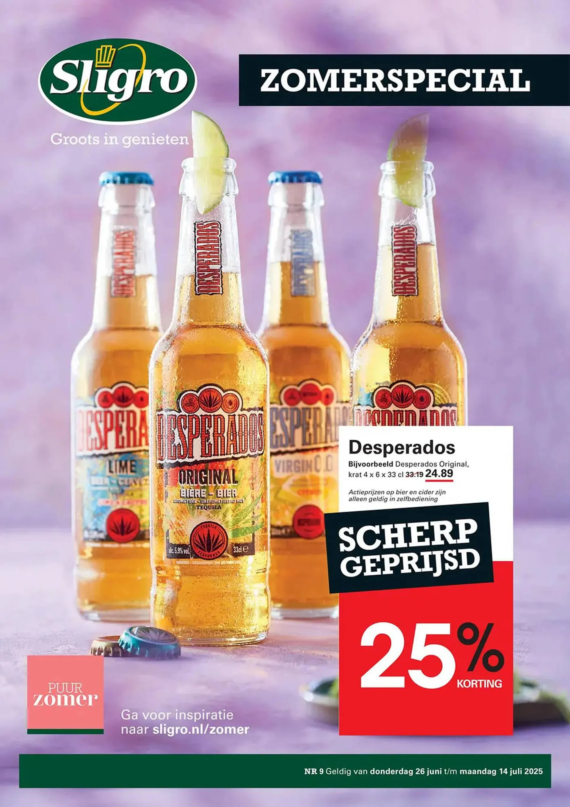 Sligro folder van 26 juni tot 14 juli 2025 - Folder pagina 1