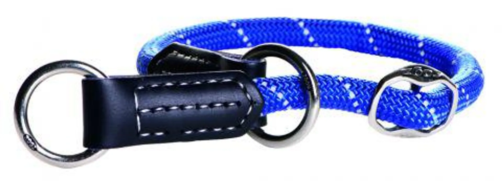 Rogz Rope - Halsband - Blauw - Medium - 35-40 cm
