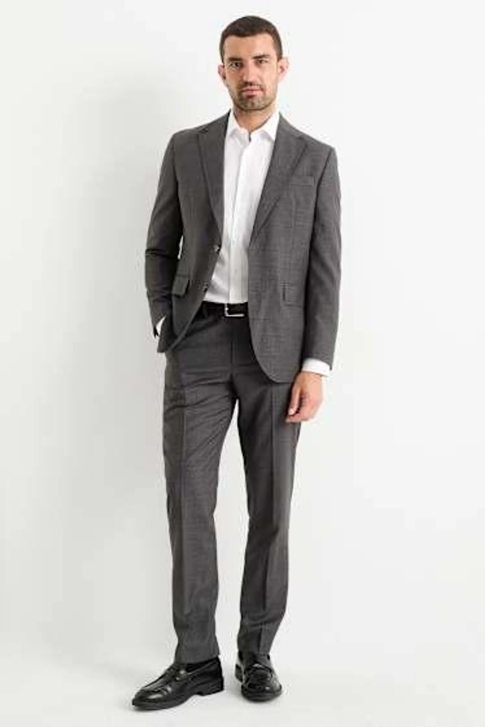 Mix-and-match wool trousers - regular fit - patterned