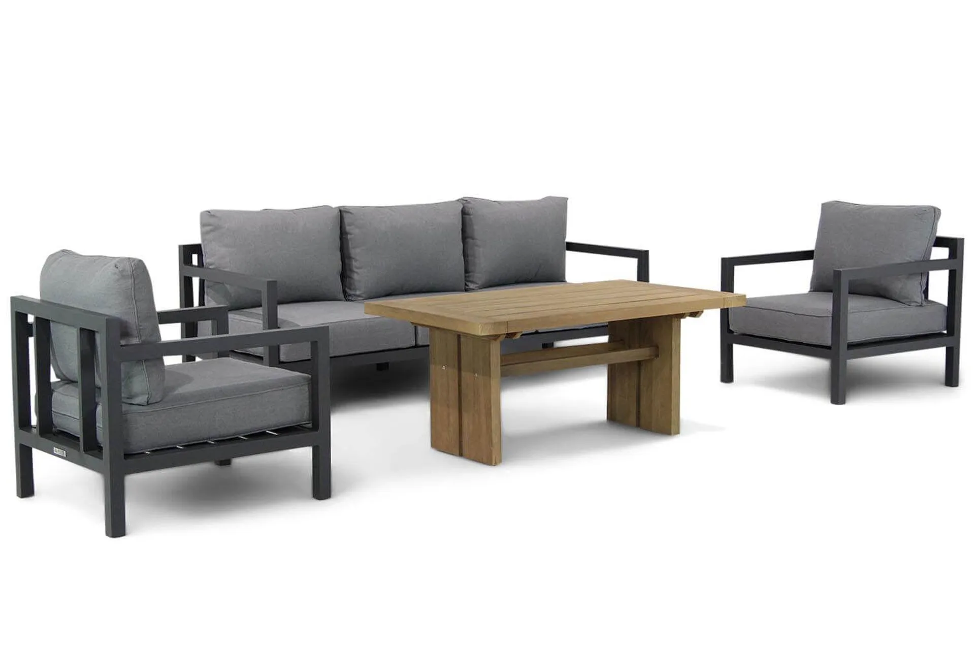 Lifestyle Lagos/Brighton 140 cm stoel-bank loungeset 4-delig