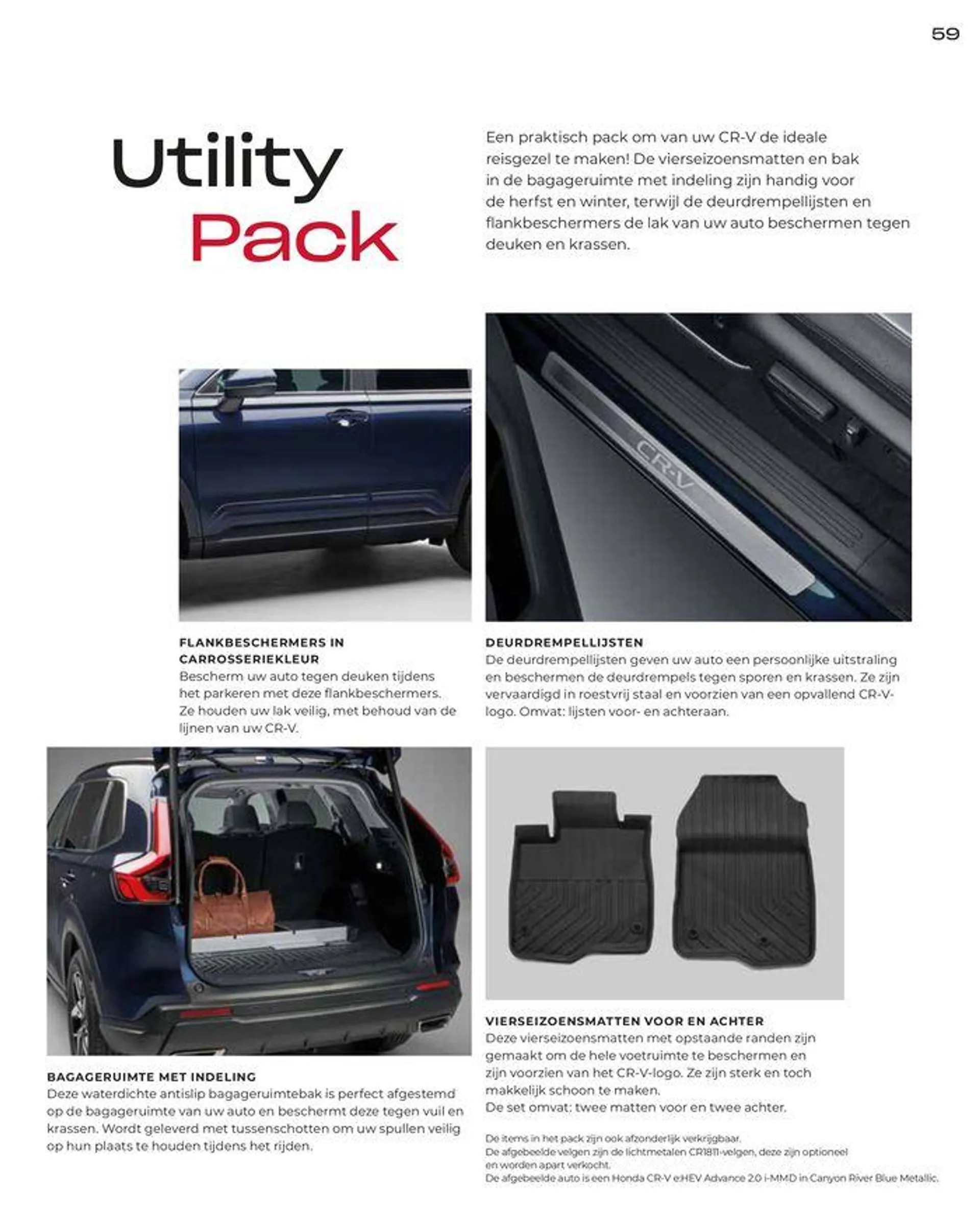 Honda CR-V e:HEV &amp; e:PHEV — Brochure van 28 juni tot 12 juli 2024 - Folder pagina 59