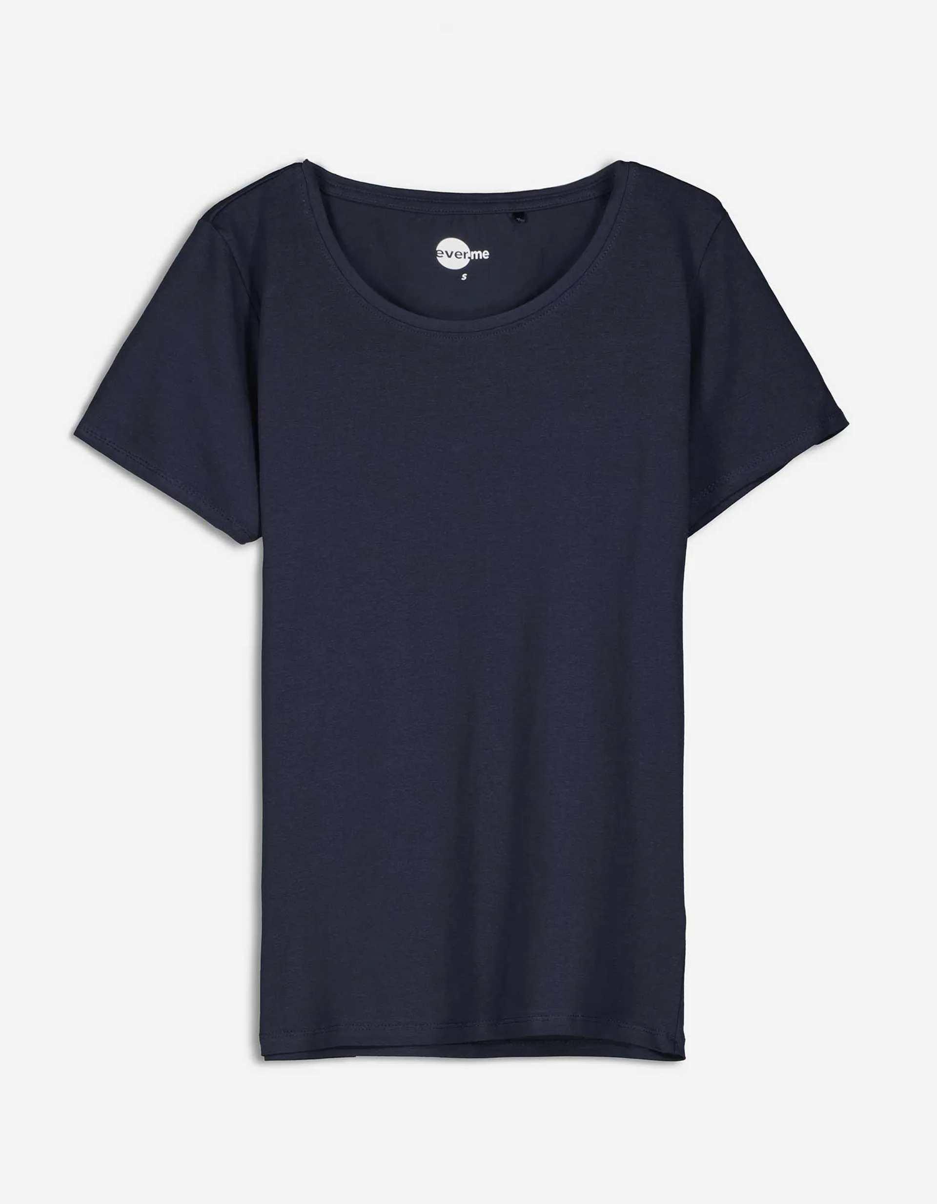 T-shirt - Met stretch - donkerblauw