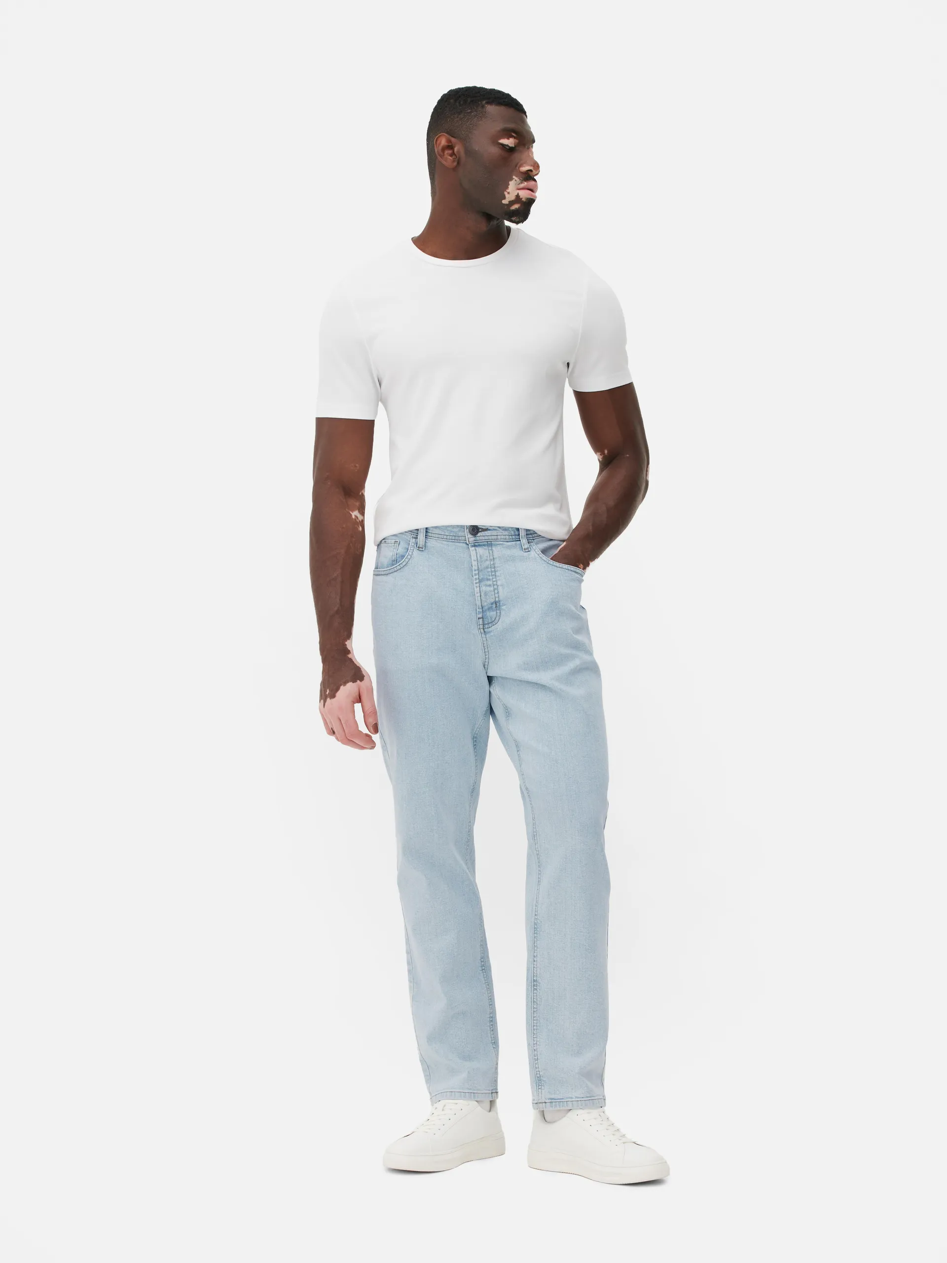 Jean droit stretch