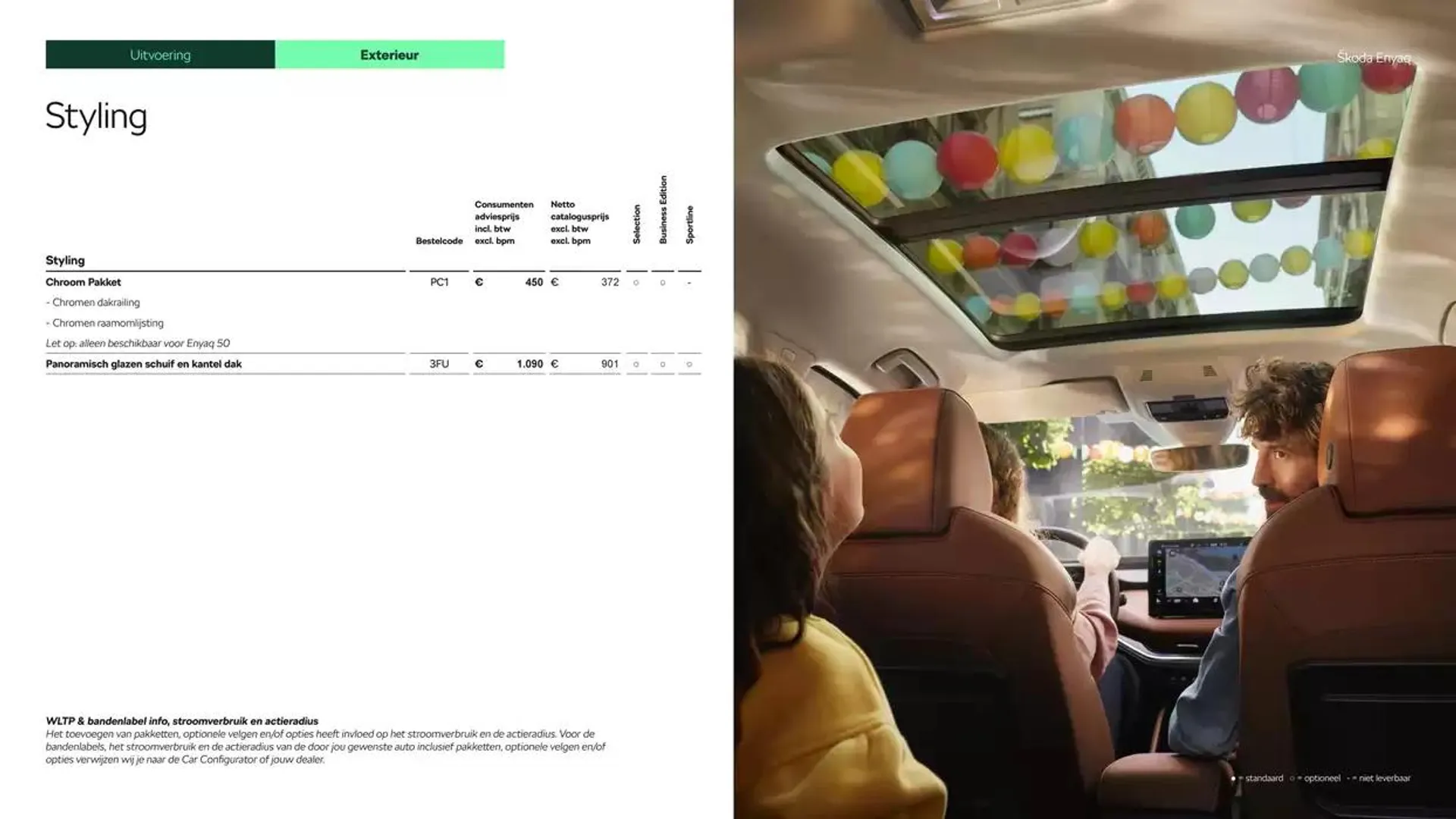 Škoda Enyaq prijslijst per 1 oktober 2024 van 29 oktober tot 29 oktober 2025 - Folder pagina 11