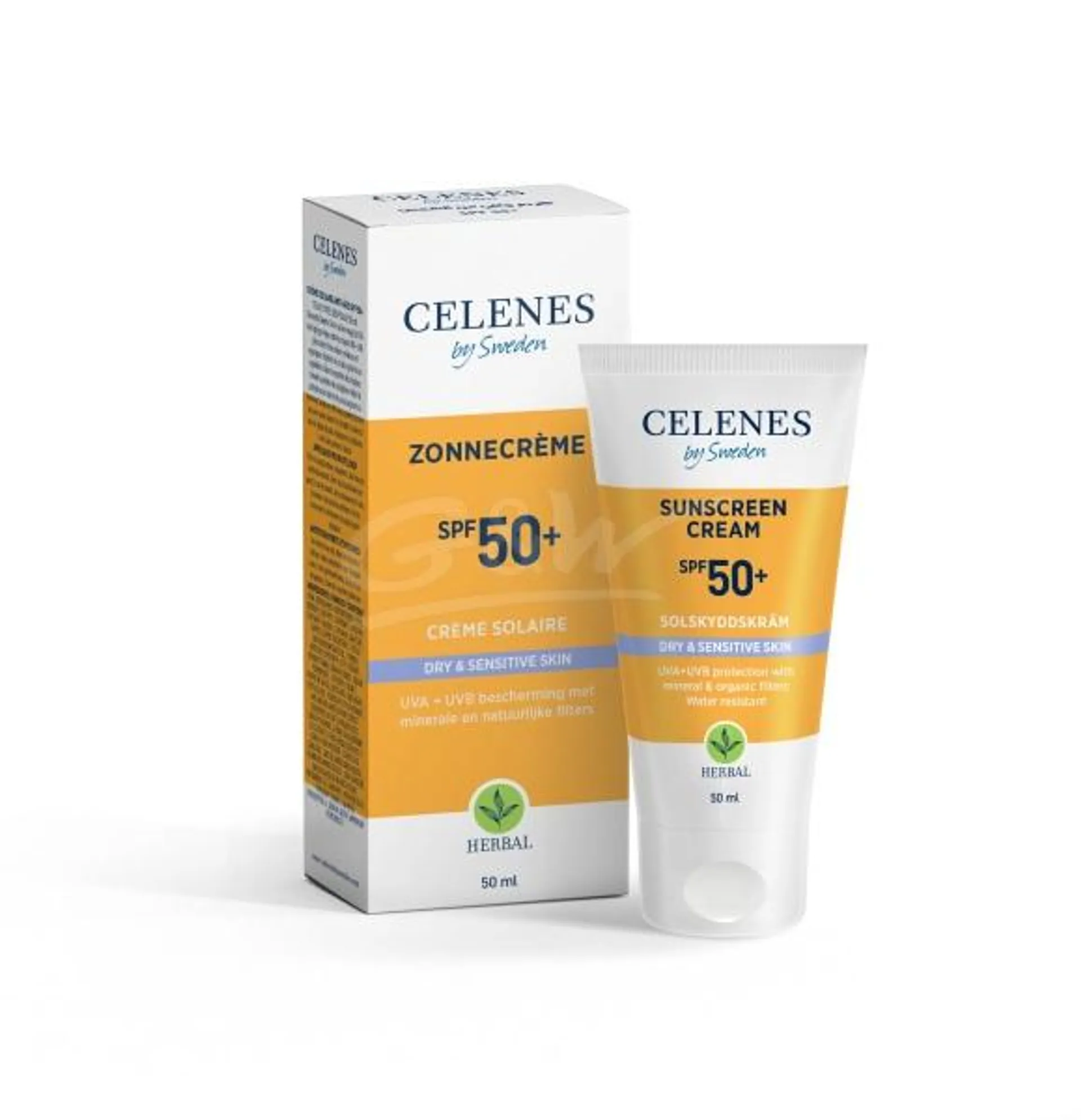 Celenes Zonnecrème SPF 50+ Sensitive & Dry Skin