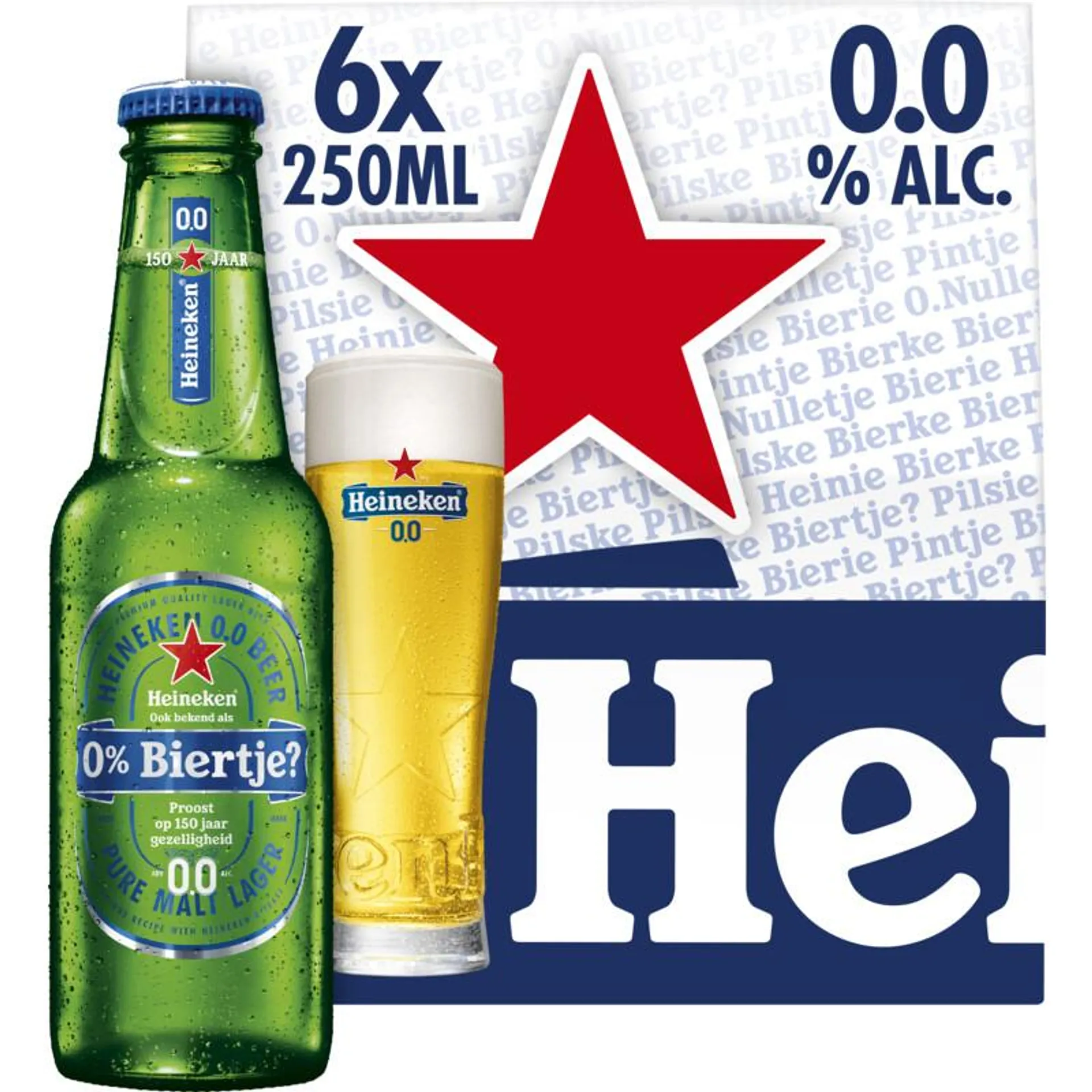 Heineken Premium pilsener 0.0 draaidop 6-pack