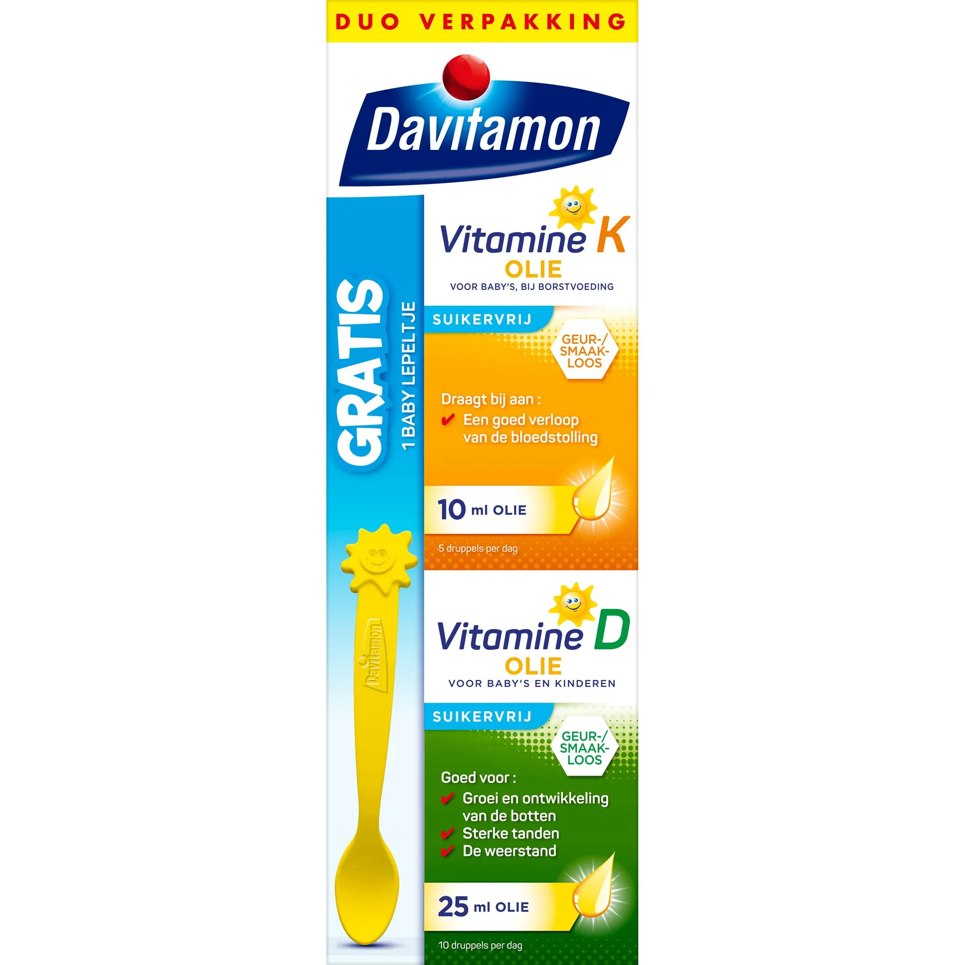 Davitamon Baby vitamine D & K 25mcg 35 milliliter