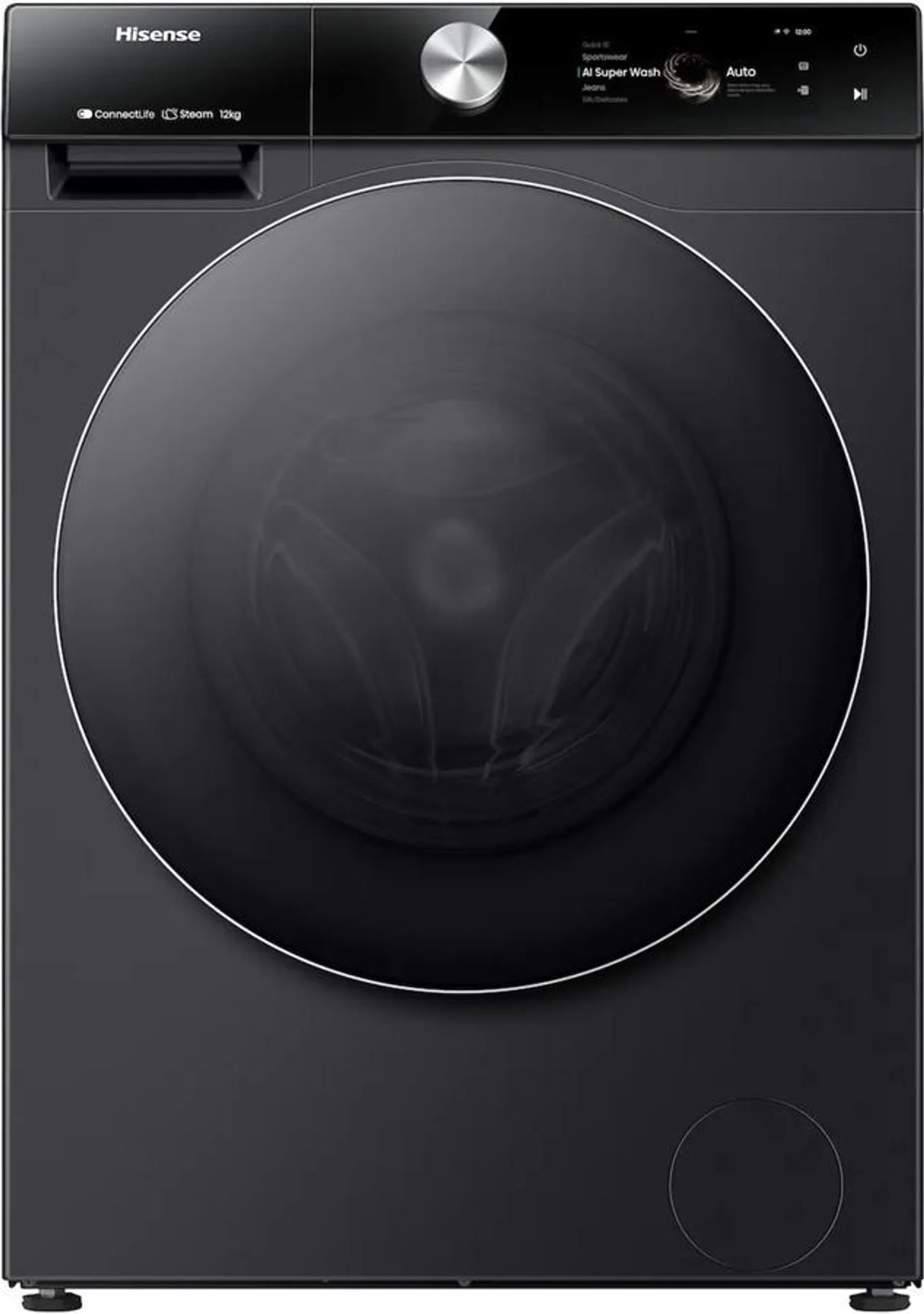 HiSense WF7S1247BB Wasmachine - Zwart