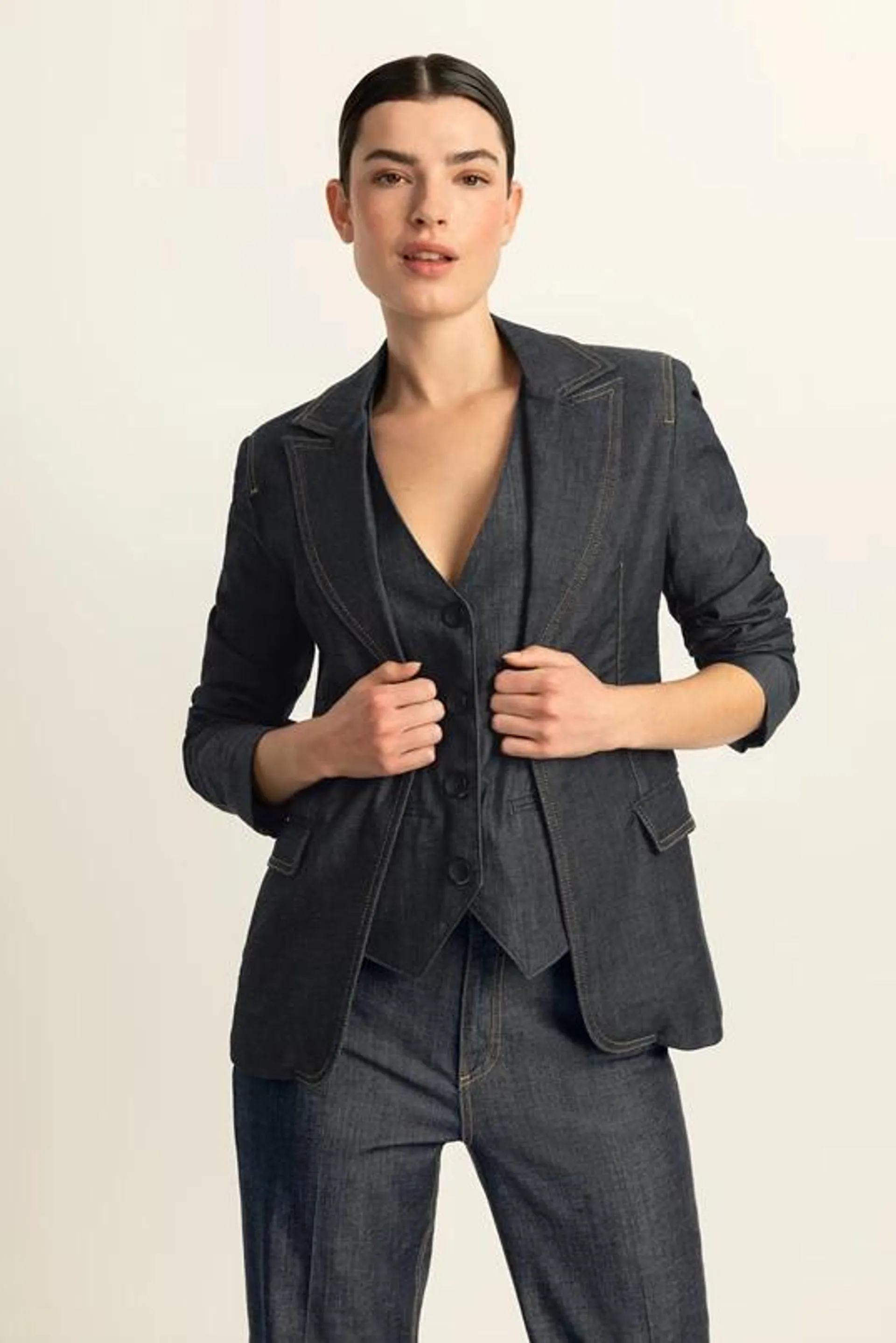 Denim blazer