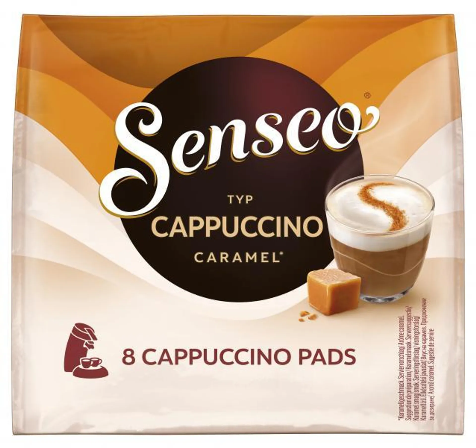 Senseo Pads Cappuccino Caramel, 8 Kaffeepads 92 g