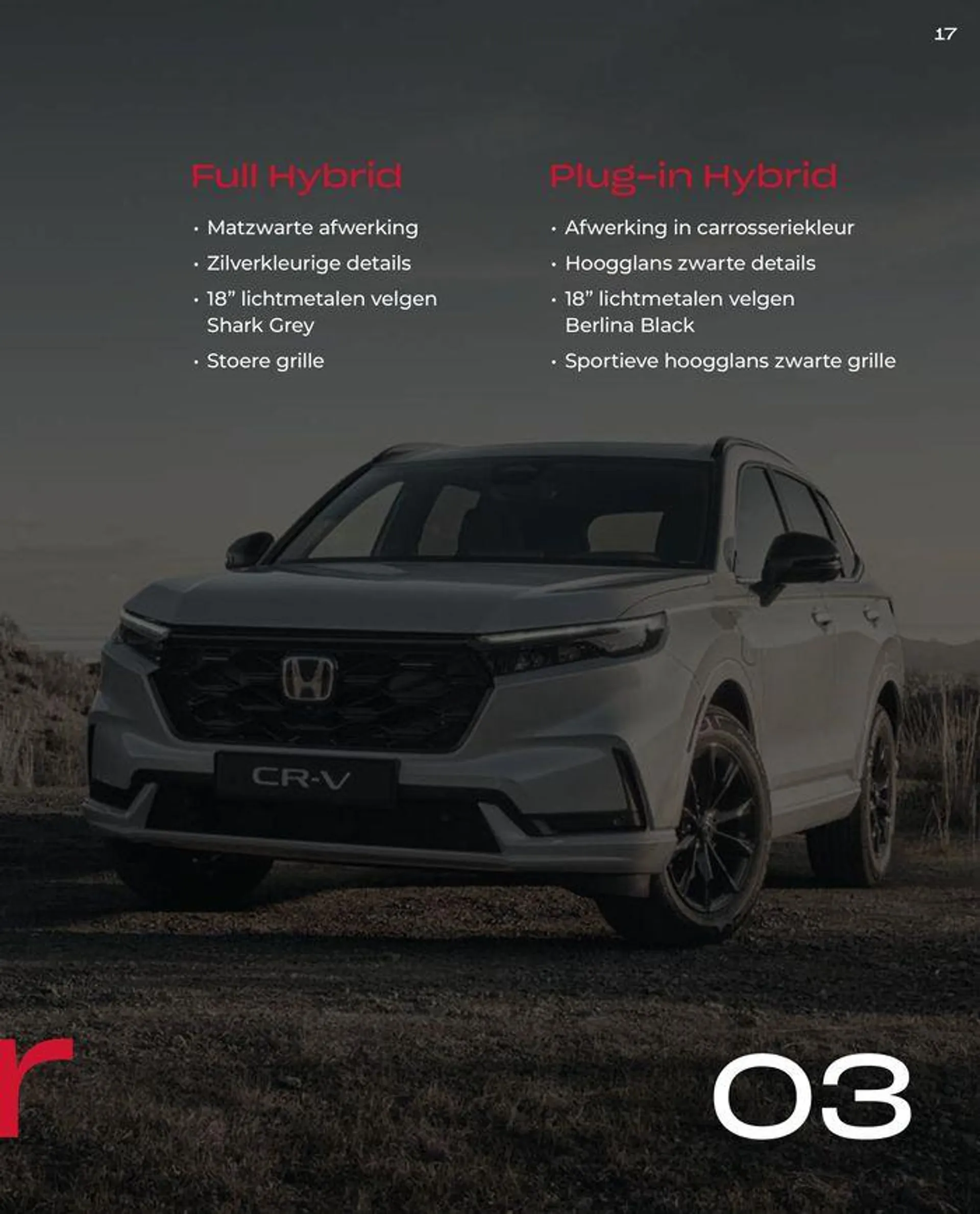 Honda CR-V e:HEV &amp; e:PHEV — Brochure van 28 juni tot 12 juli 2024 - Folder pagina 17