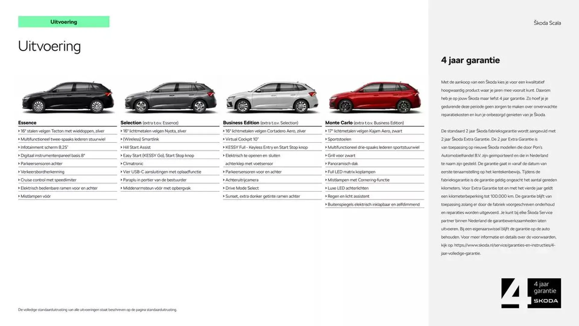 Škoda Scala prijslijst per 25 november 2024 van 27 november tot 27 november 2025 - Folder pagina 3