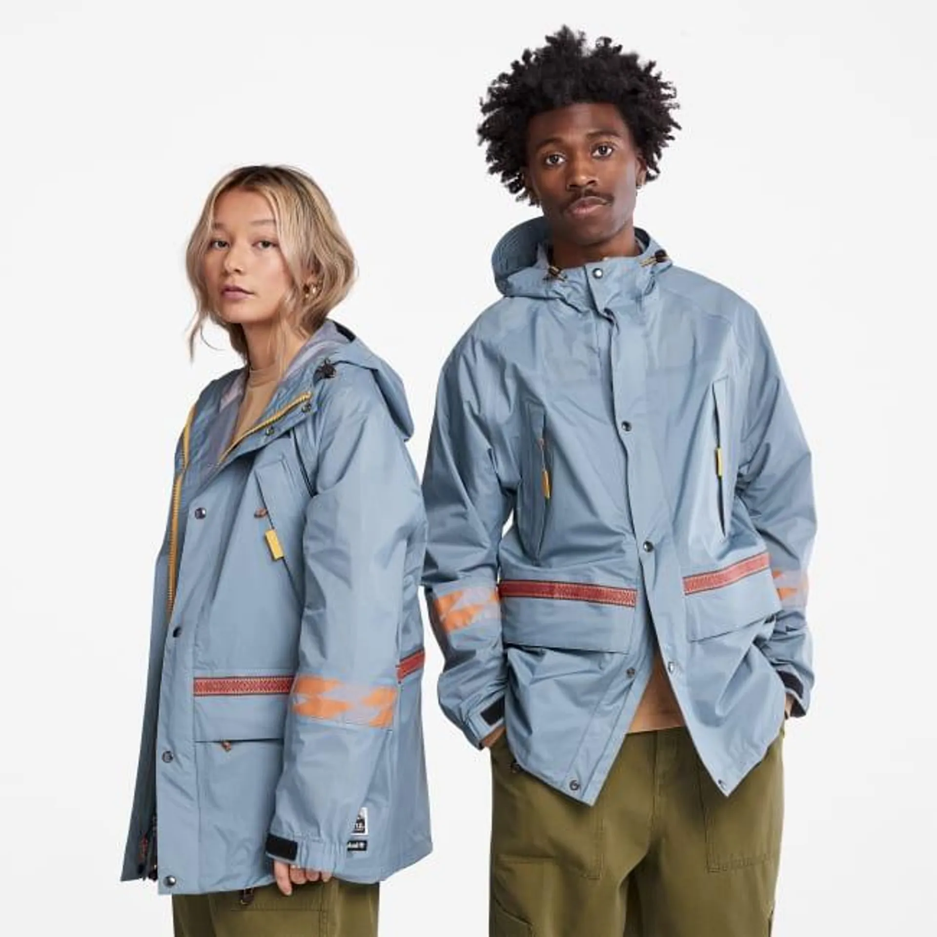 Bee Line x Timberland® Drielaagse Parka in blauw