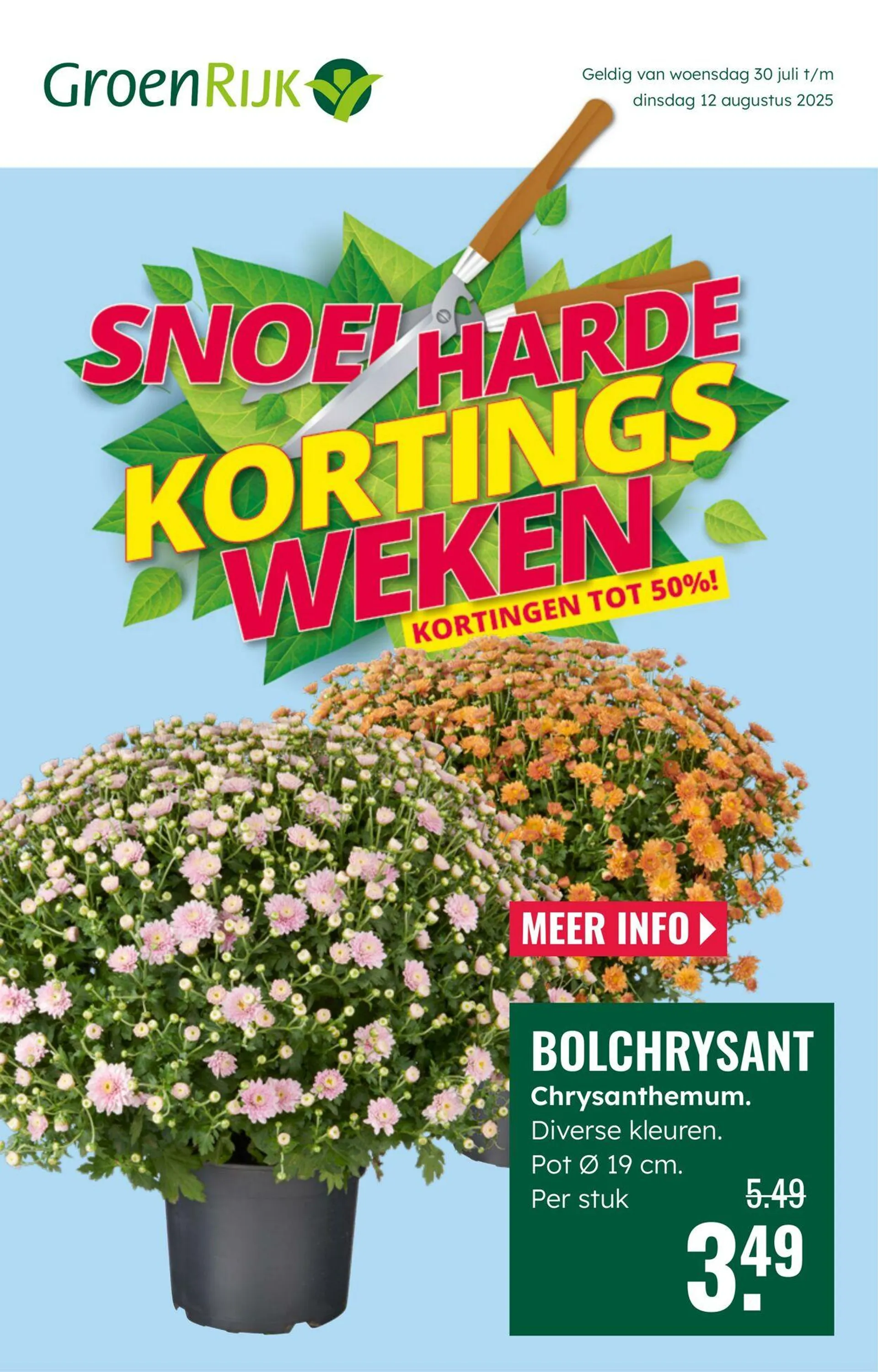 GroenRijk Actuele folder van 30 juli tot 12 augustus 2025 - Folder pagina 1