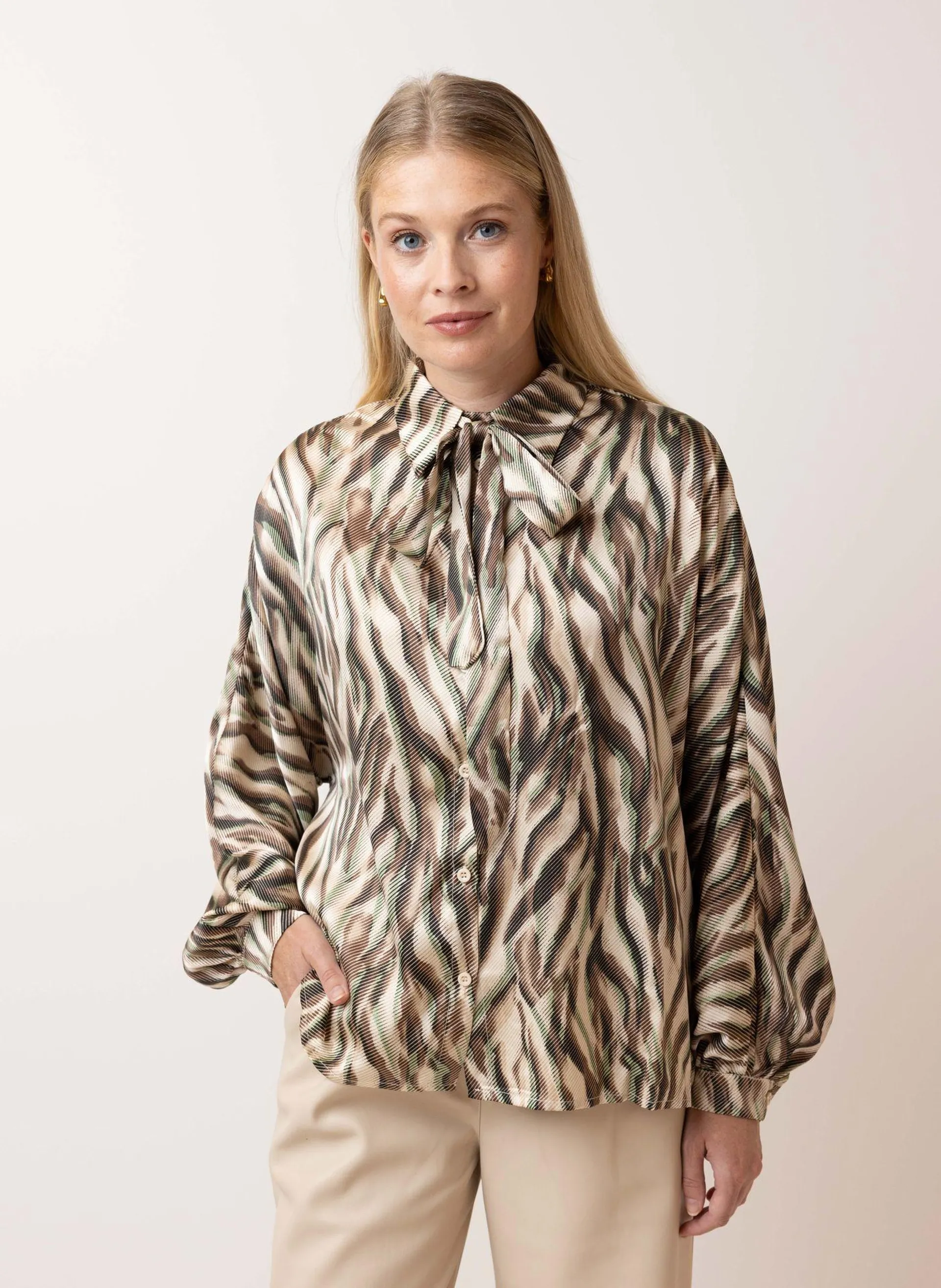 Meerkleurige blouse