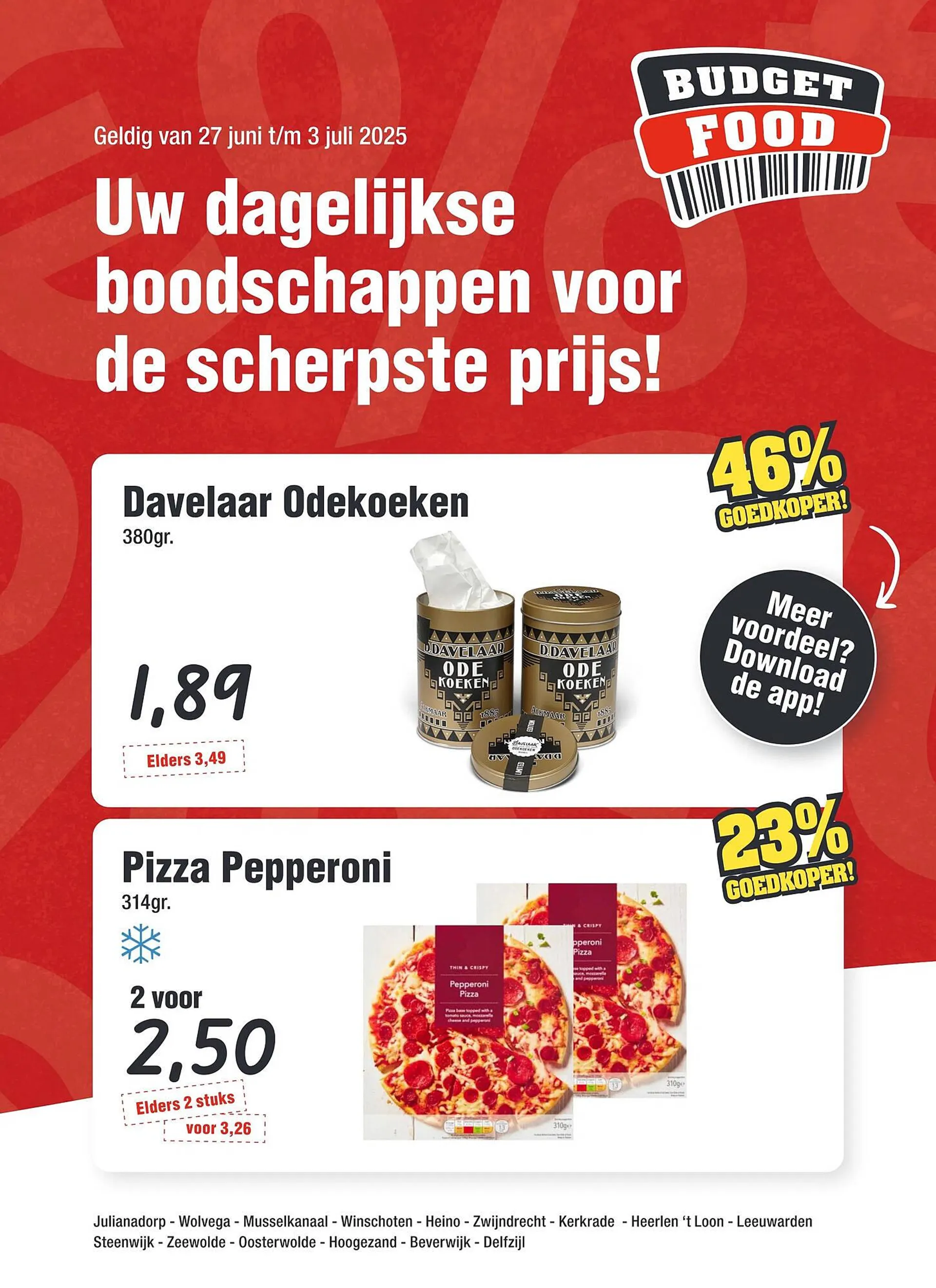 Budget Food folder van 27 juni tot 3 juli 2025 - Folder pagina 1