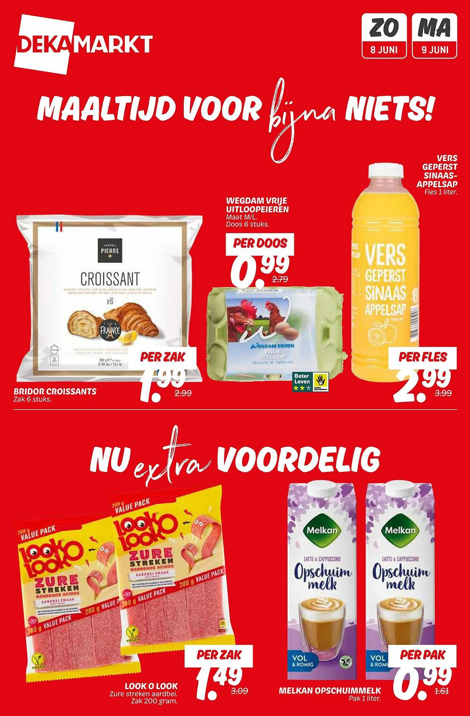 Dekamarkt folder - Nu of Nooit voordeel van 8 juni tot 9 juni 2025 - Folder pagina 1
