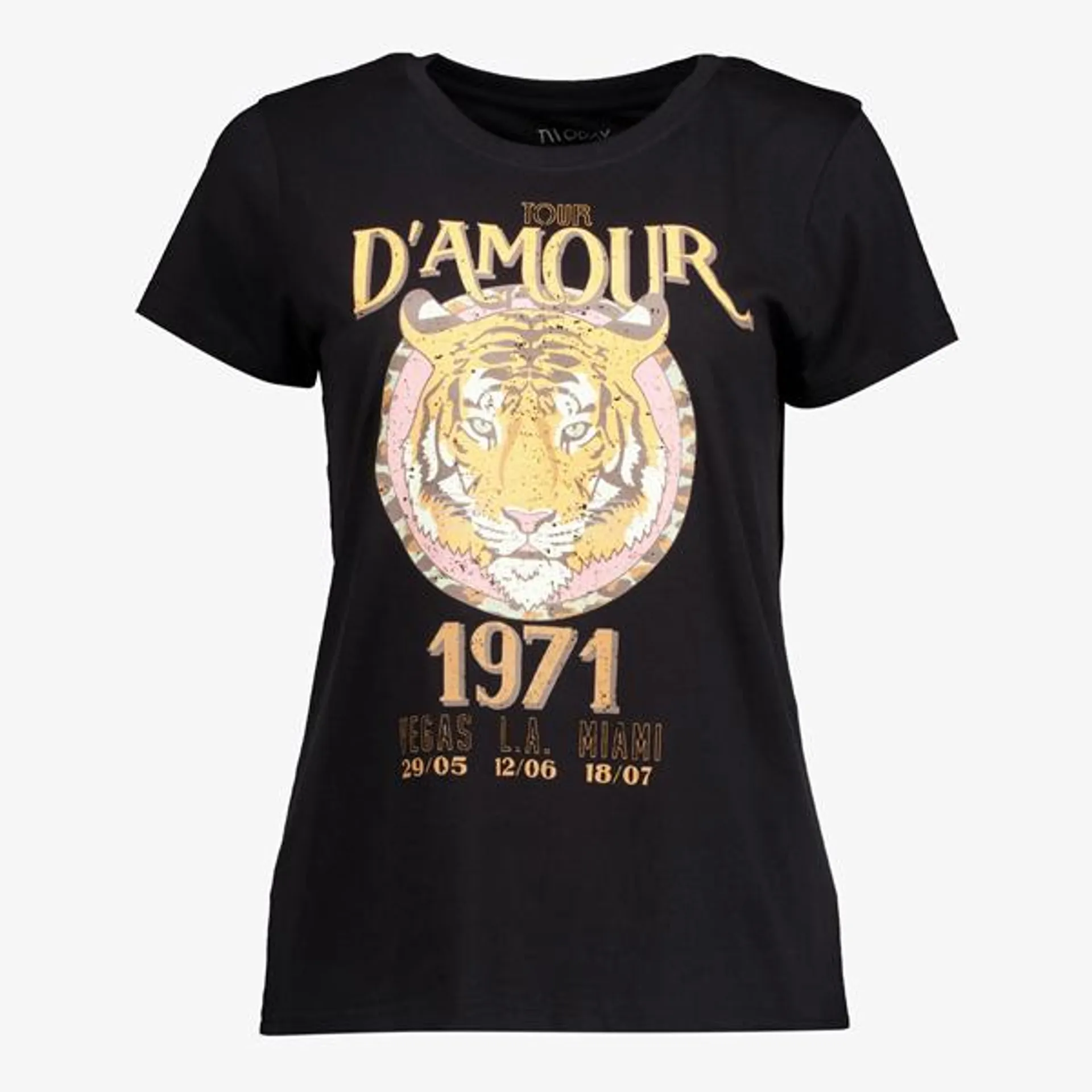 TwoDay dames T-shirt met tijgeropdruk