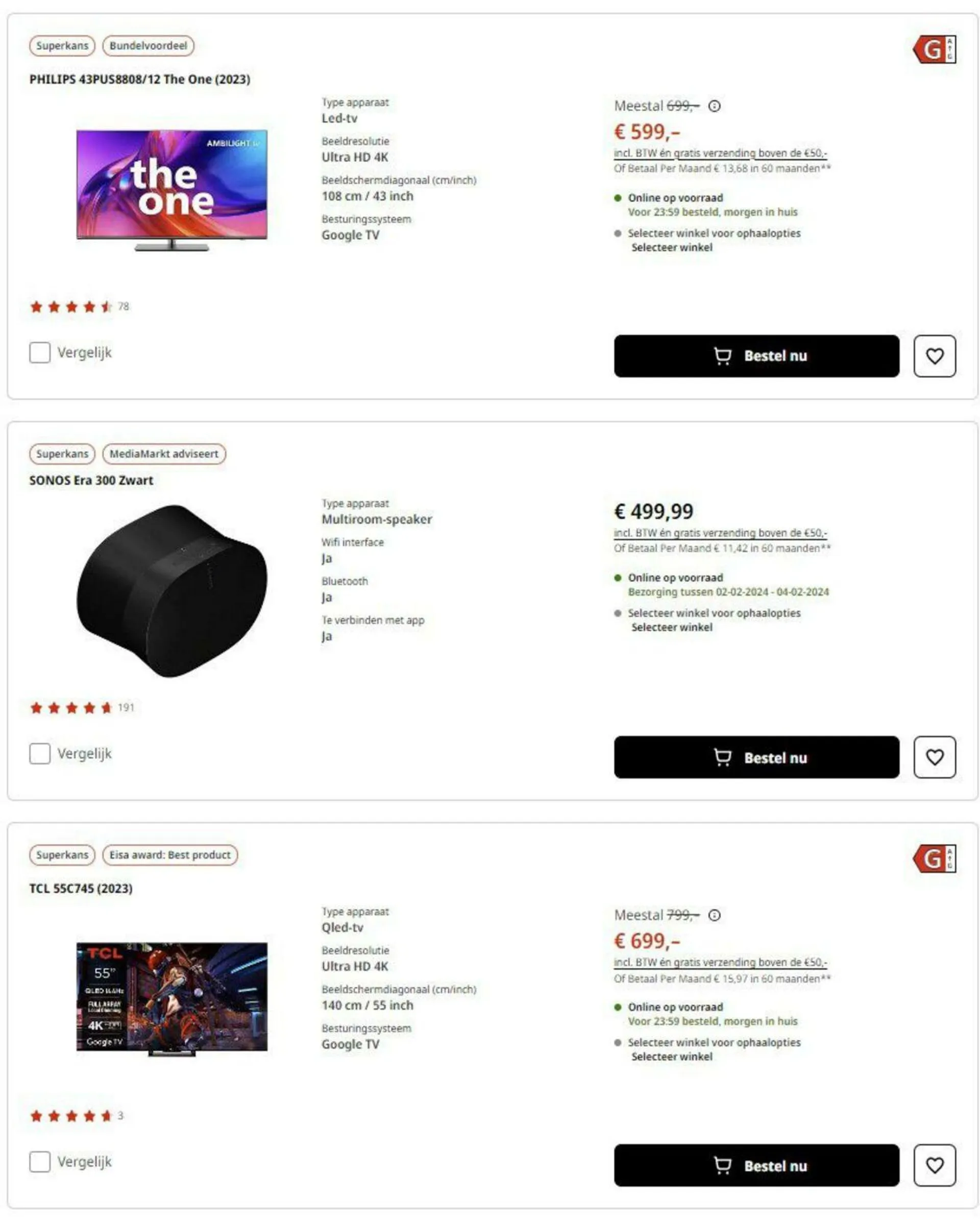 Media Markt Actuele folder van 1 februari tot 29 februari 2024 - Folder pagina 7