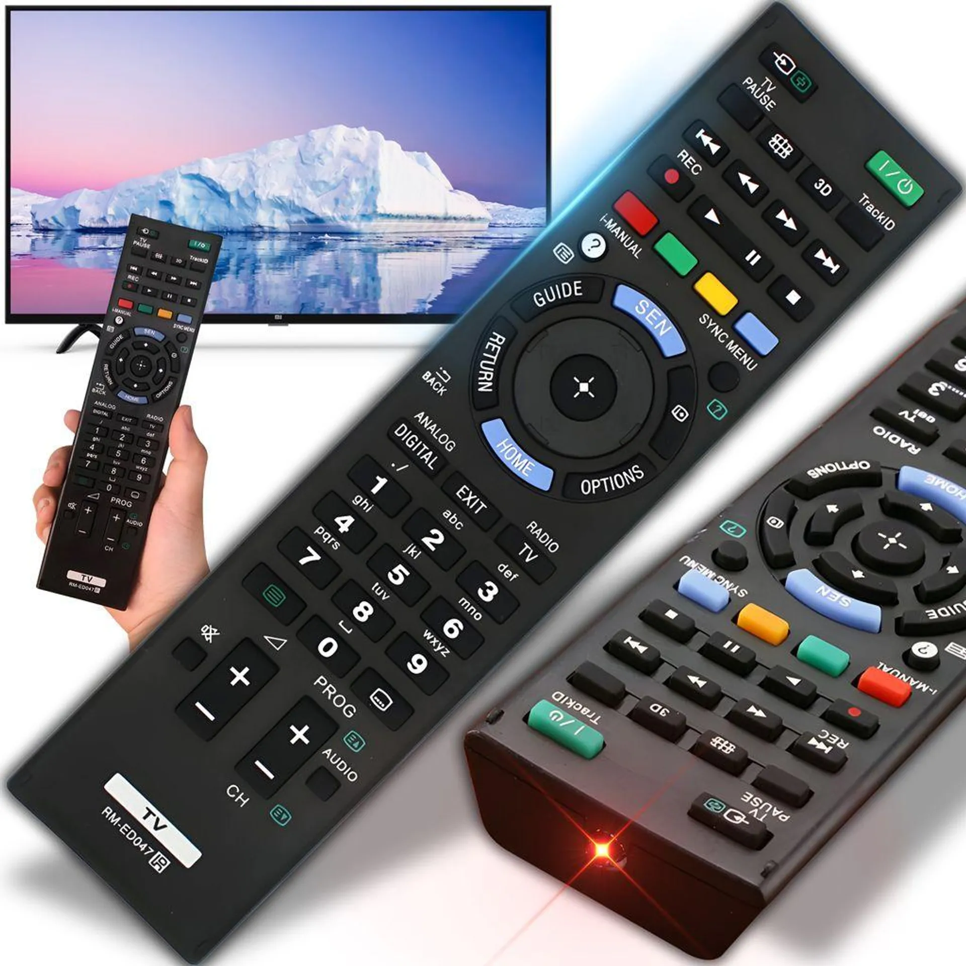 Ersatz Fernbedienung für Originale Sony TV Bravia 4k OLED Universal Remote Smart Control Fernseher Universalfernbedienung Fernbedienungen Ersatz-Fernbedienung Retoo