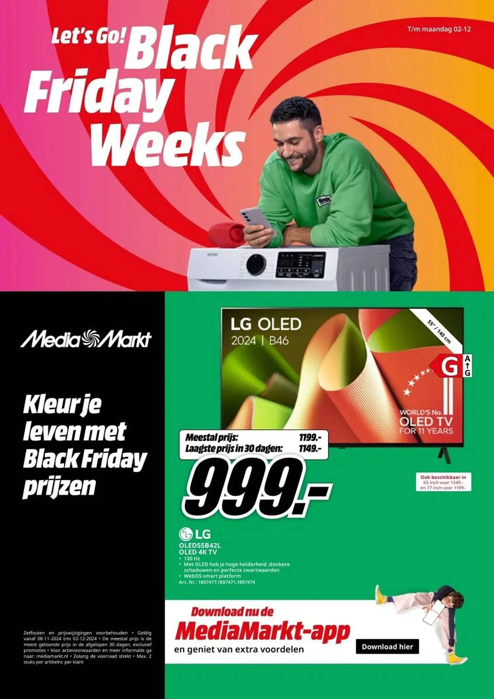 MediaMarkt folder van 8 november tot 2 december 2024 - Folder pagina 1