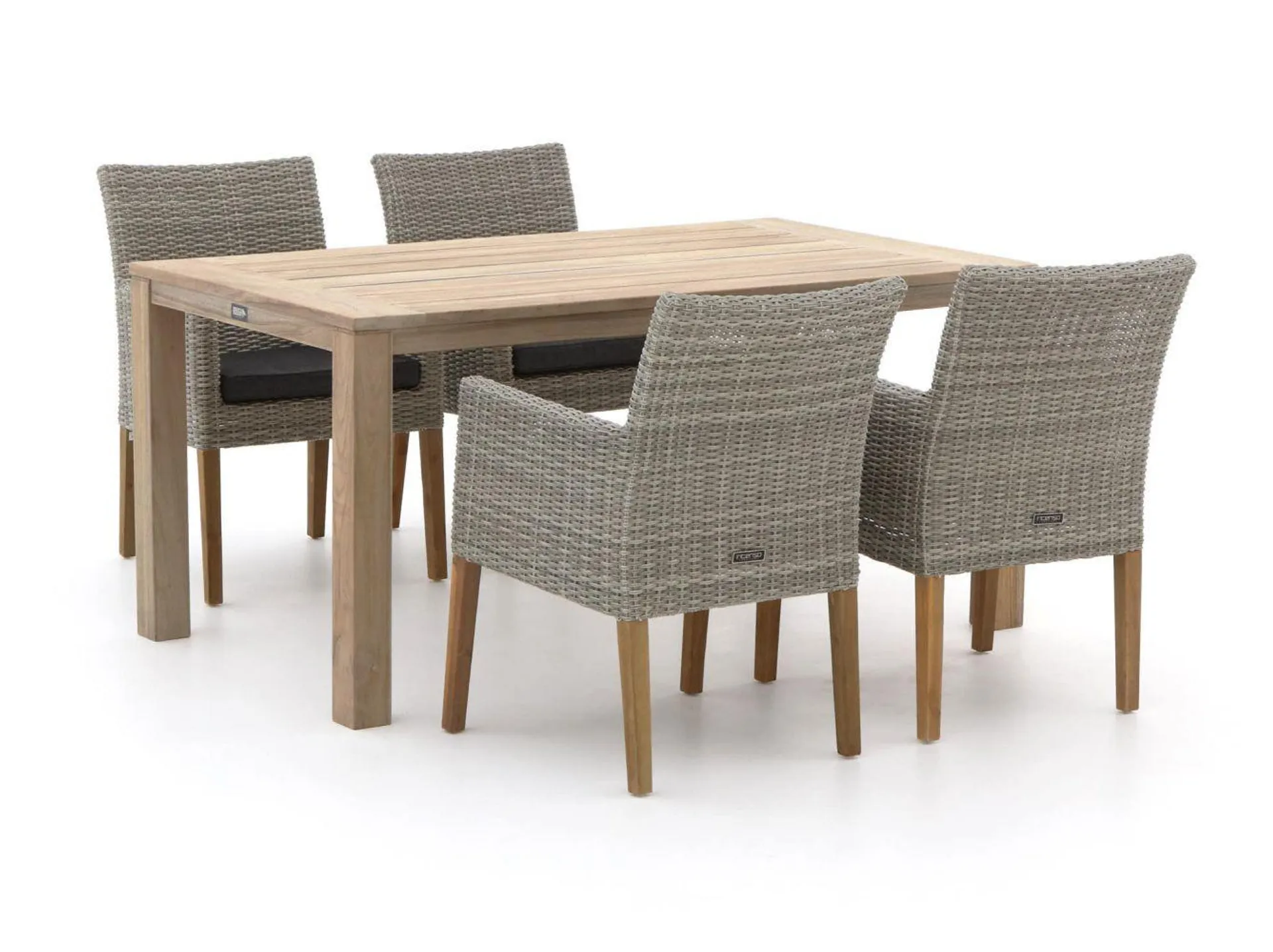 Intenso Lesa/ROUGH-S 160cm dining tuinset 5-delig