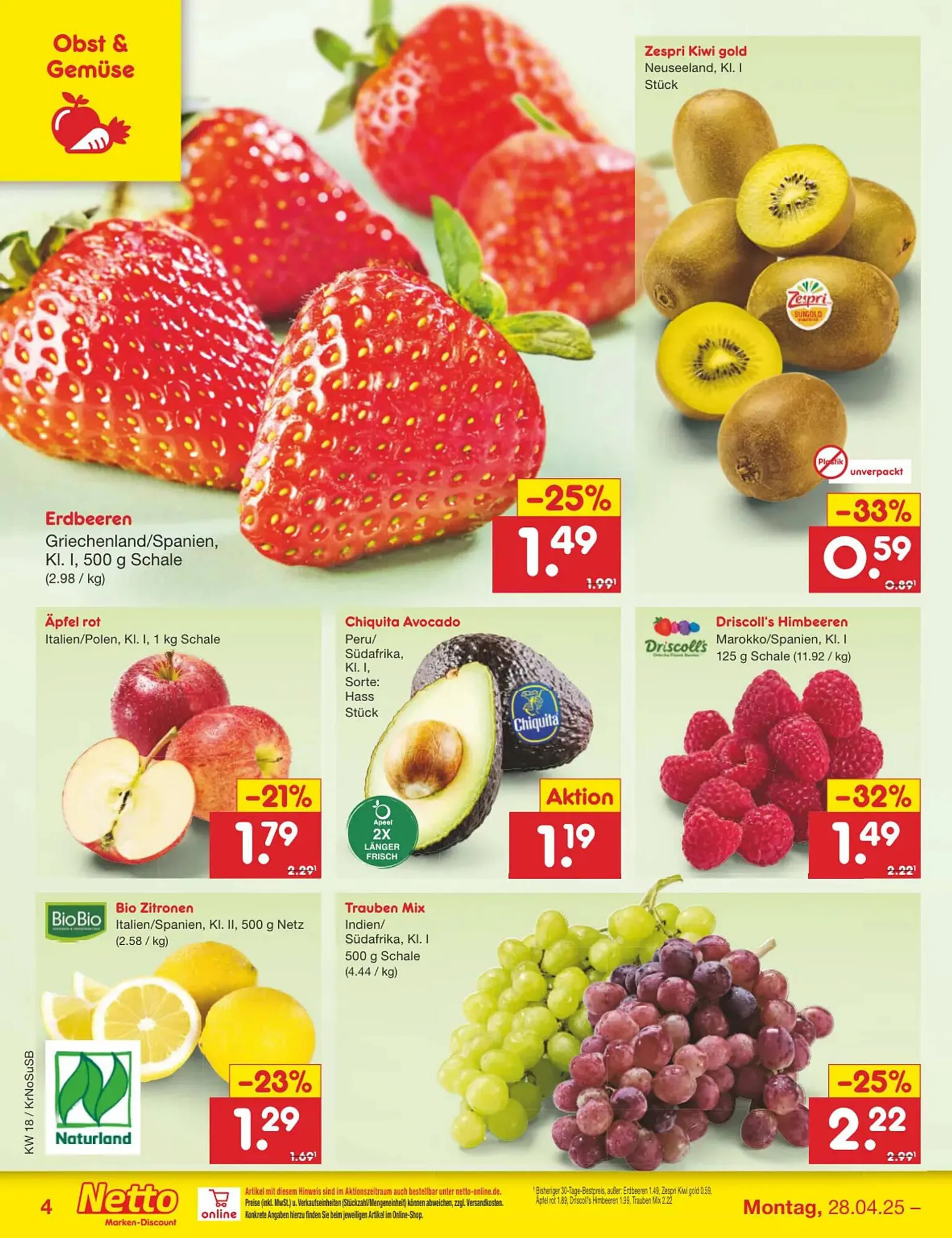 Netto Marken-Discount DE folder van 28 april tot 3 mei 2025 - Folder pagina 4