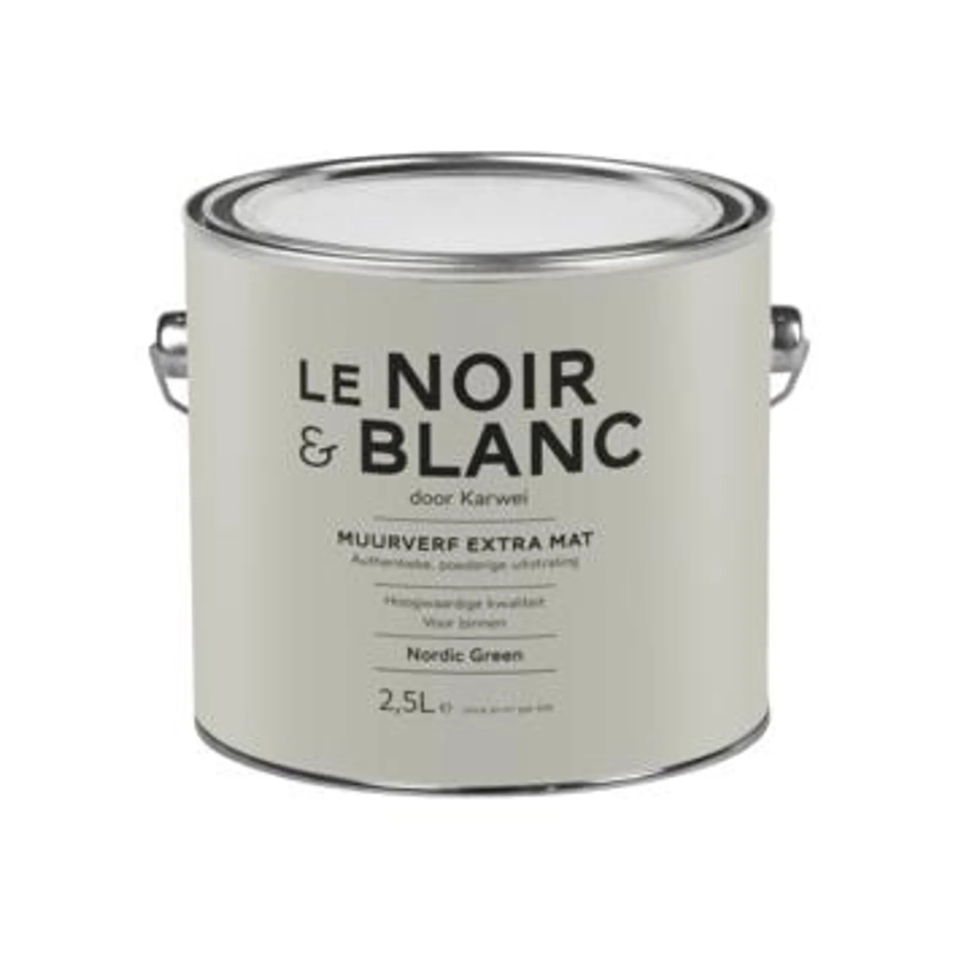 Le Noir & Blanc muurverf extra mat nordic green 2,5 liter