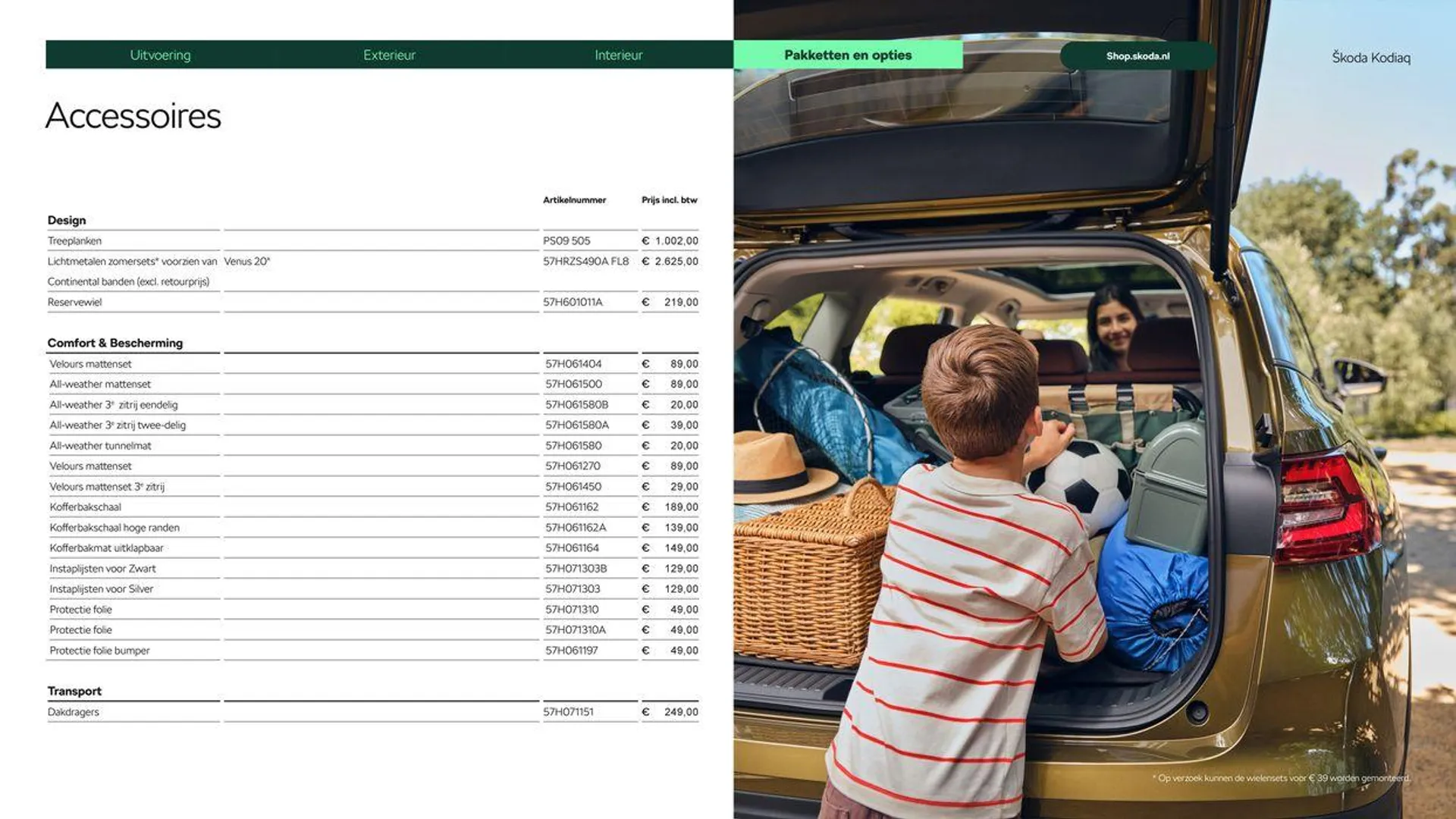 Škoda Kodiaq prijslijst per 19 maart 2024 van 27 maart tot 27 maart 2025 - Folder pagina 17