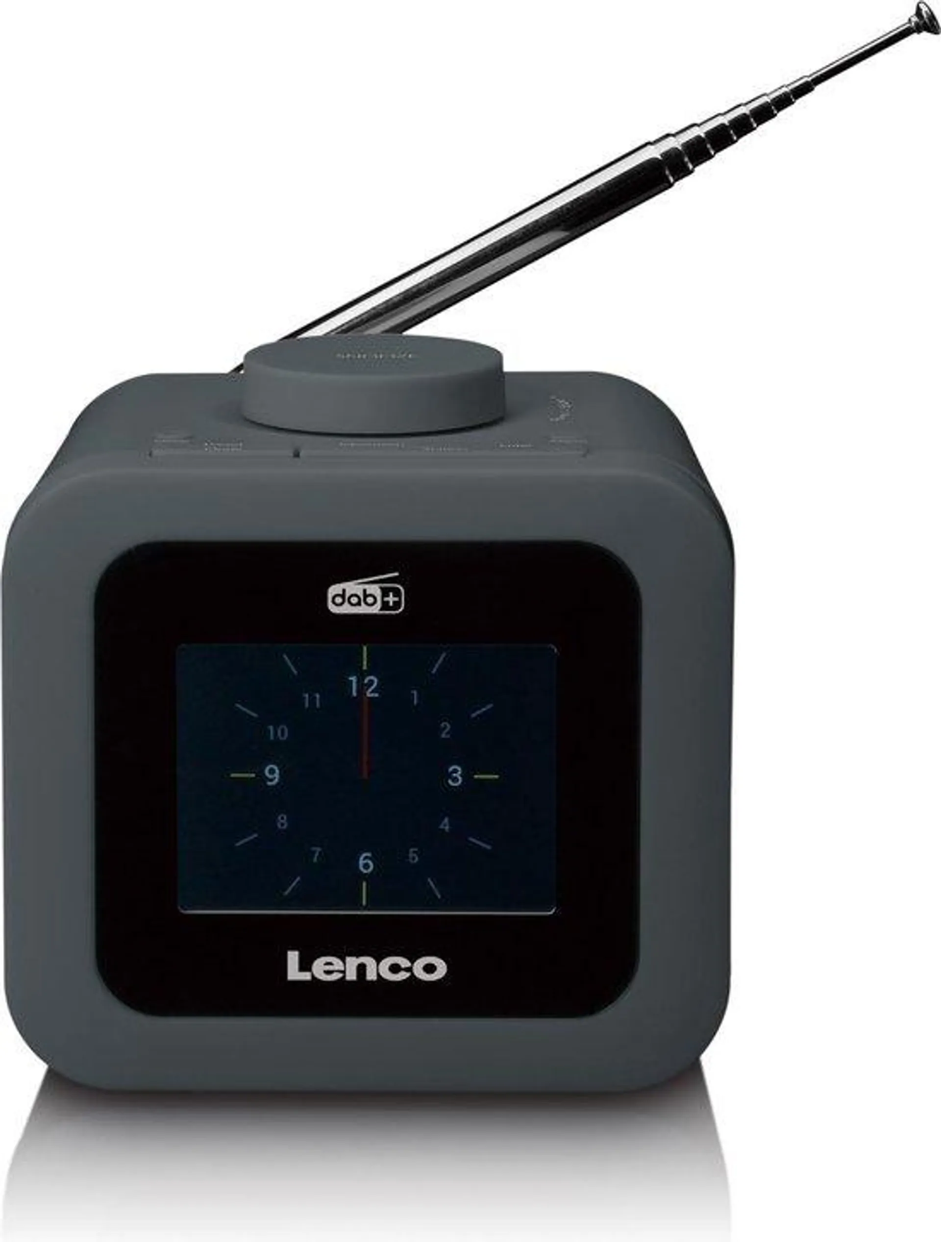 Lenco CR-620 - Wekkerradio met DAB+ en AUX-uitgang Grijs