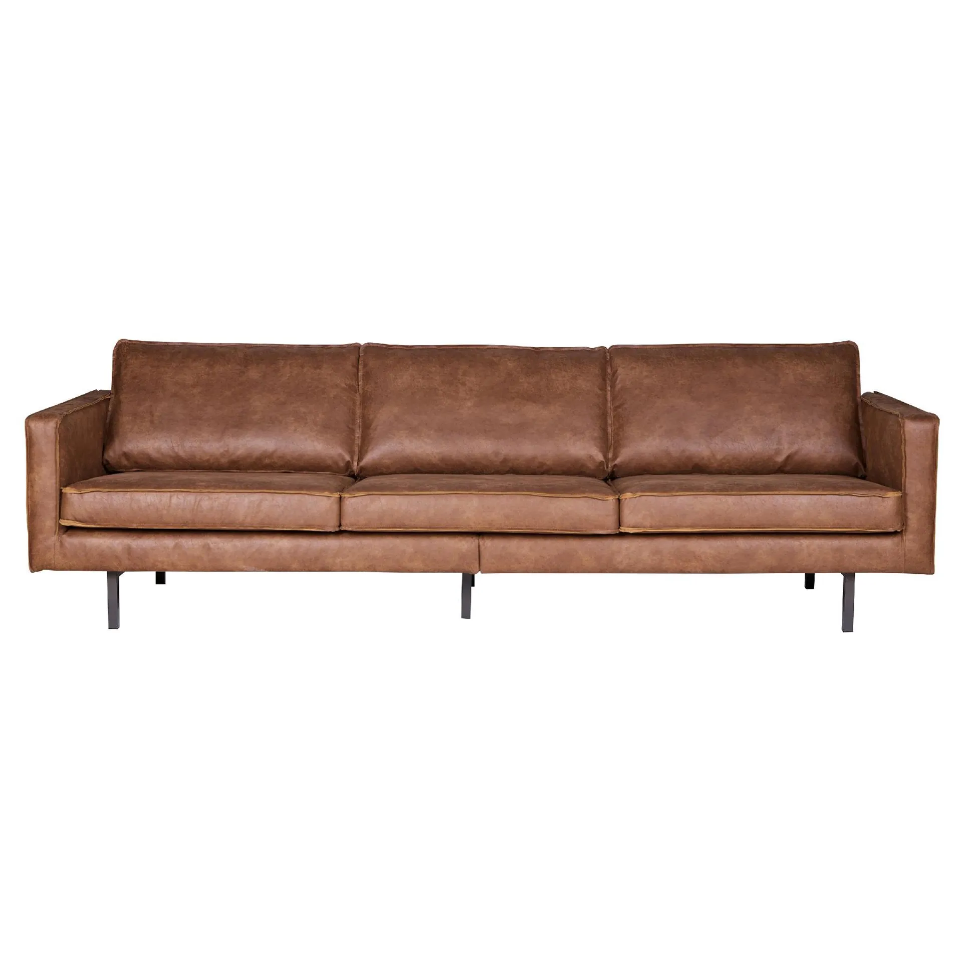 BePureHome Rodeo 3-zitsbank - Eco-leder - Cognac