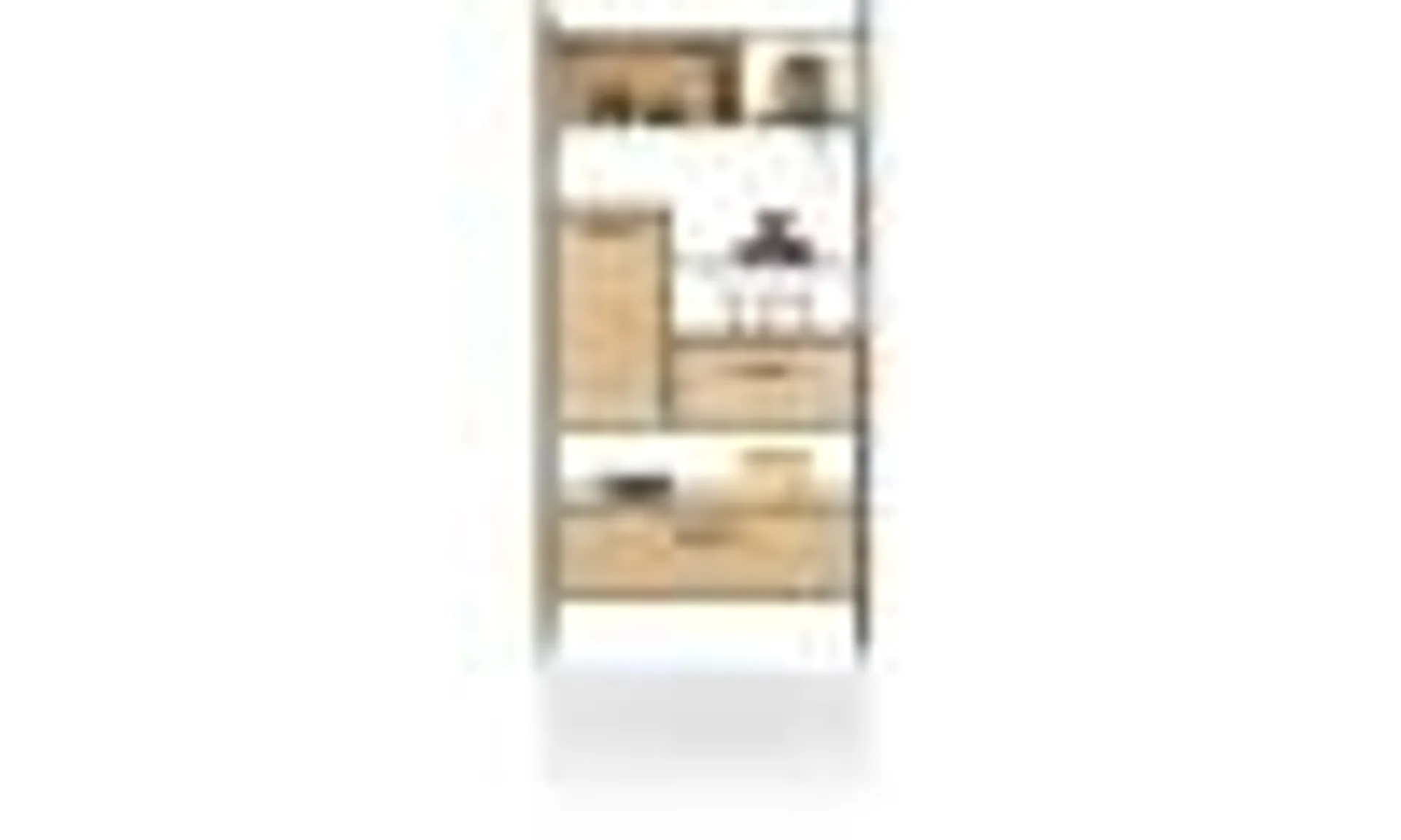 roomdivider 100cm - 1-deur aan beide zijden + 2-laden T&T + 5-niches - roomdivider 100cm - 1-deur aan beide zijden + 2-laden T&T + 5-niches