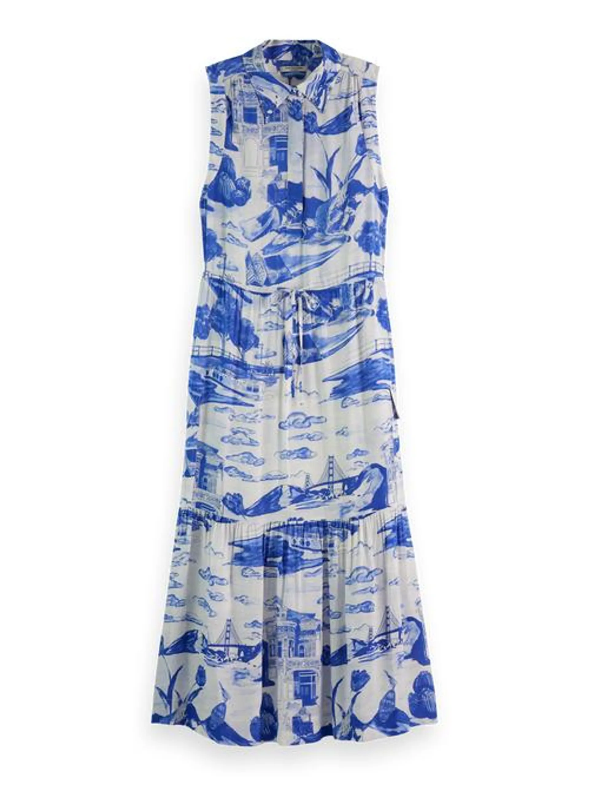 Maxi fluid utility dress