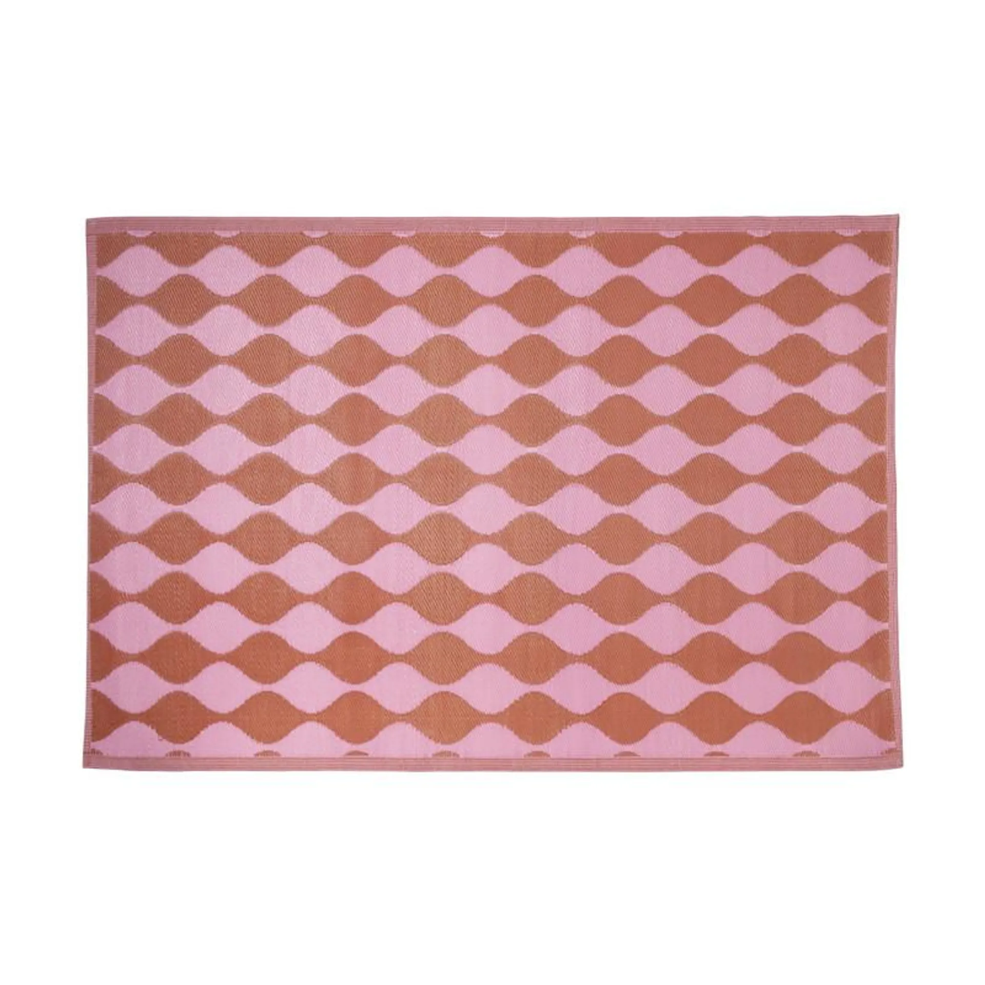 Buitenkleed flow - rood/roze - 160x230 cm