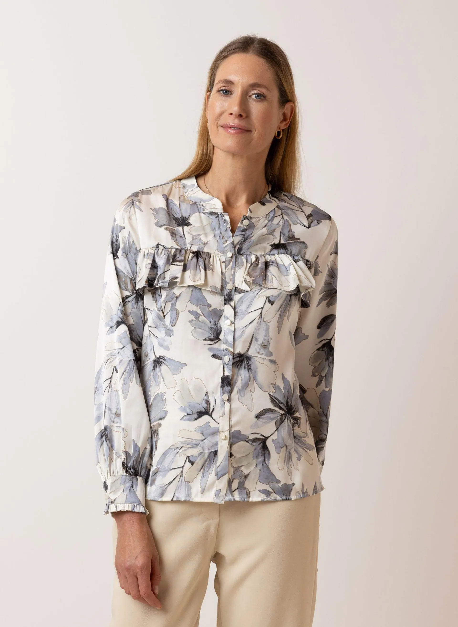 Blouse met ruches