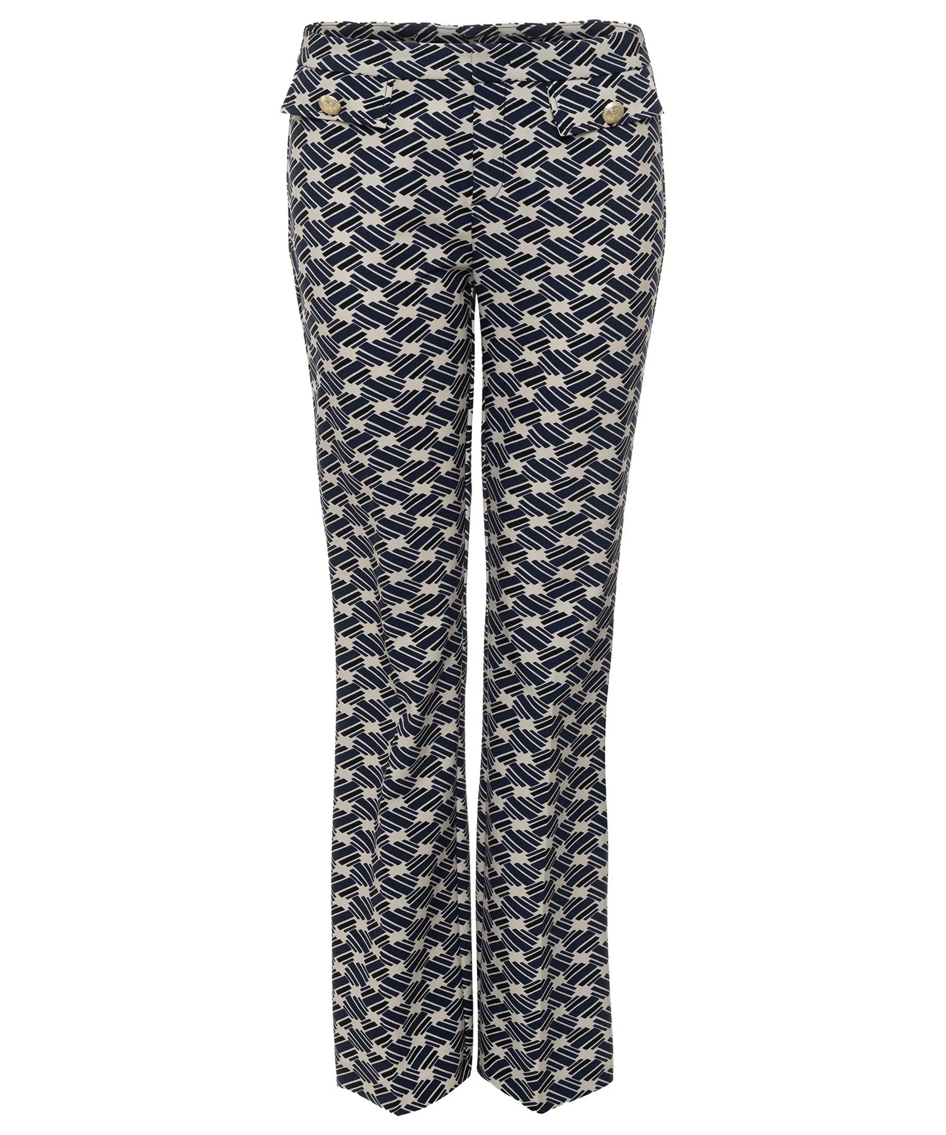 Rosner flared broek winter techno Alisa Print