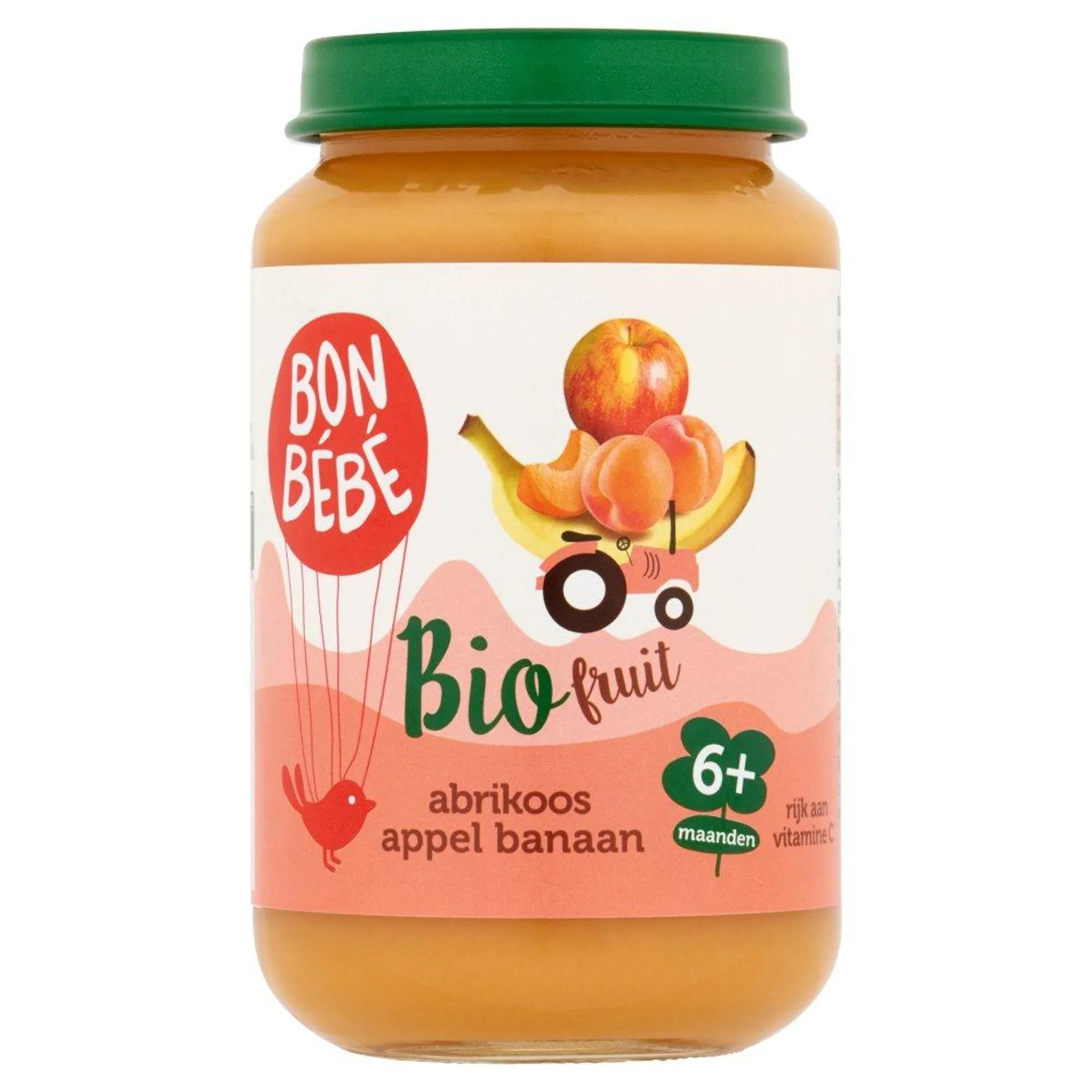 Bonbébé Bio Fruit Abrikoos Appel Banaan 6+ Maanden 200 g