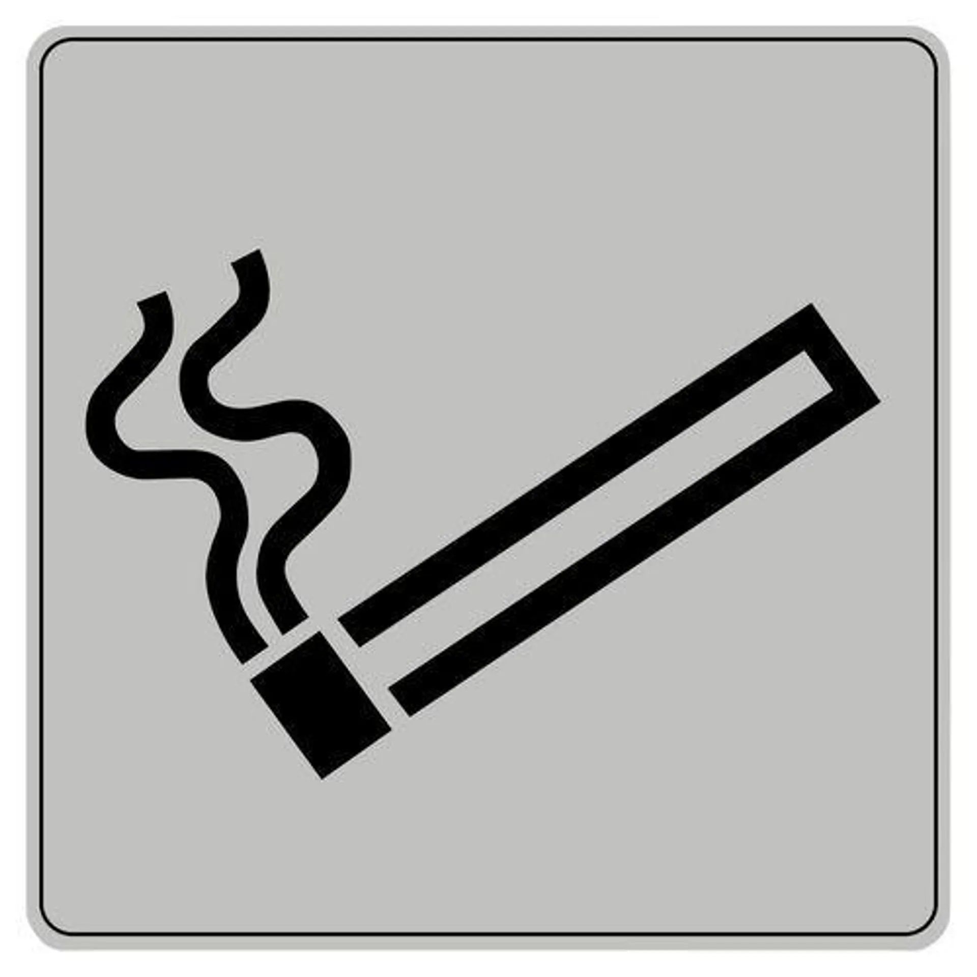 Pictogram van polystyreen ISO 7001 - Rokersruimte