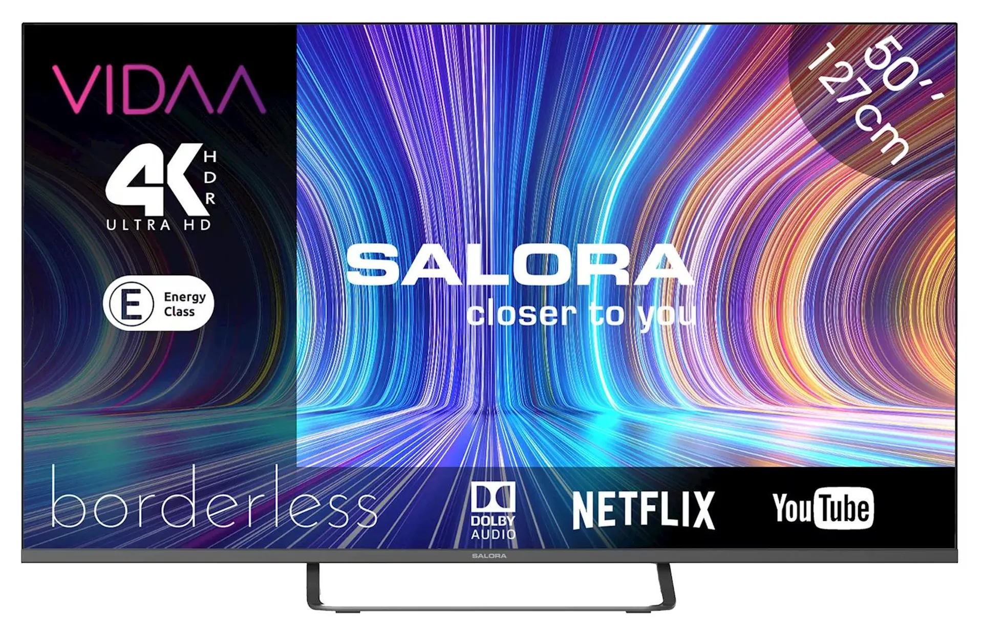 Salora 50UV210 HD 4K LED televisie met VIDAA Smart TV