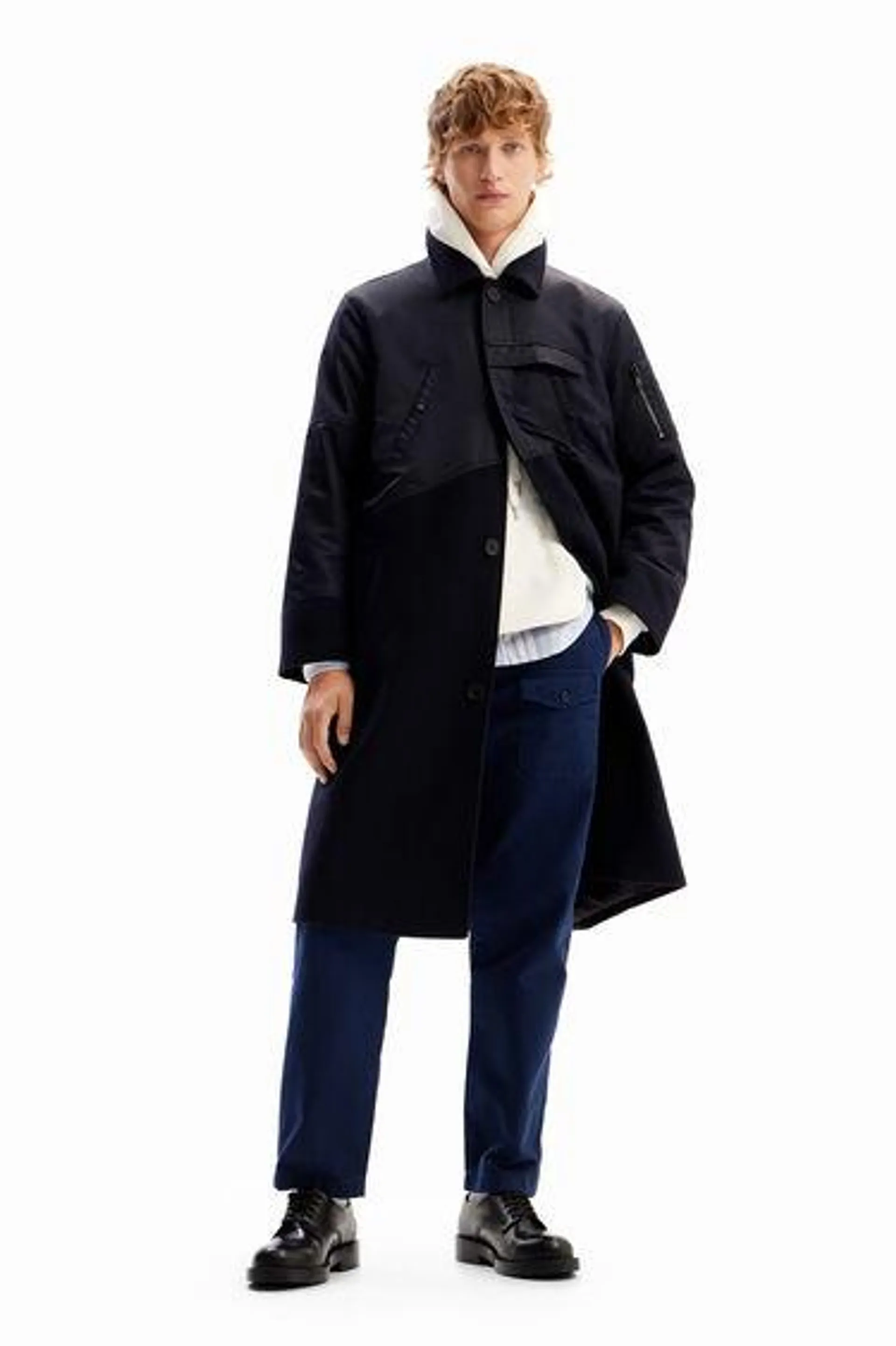 Hybrid pockets coat