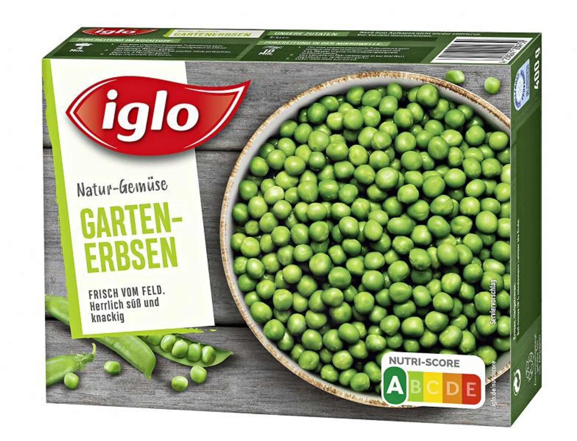 Iglo Frisch vom Feld Gartenerbsen 400 g