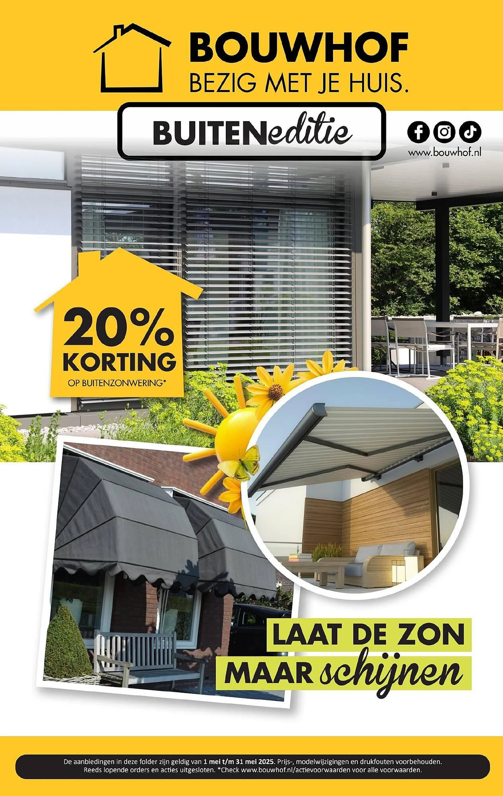 Bouwhof folder van 1 mei tot 31 mei 2025 - Folder pagina 1