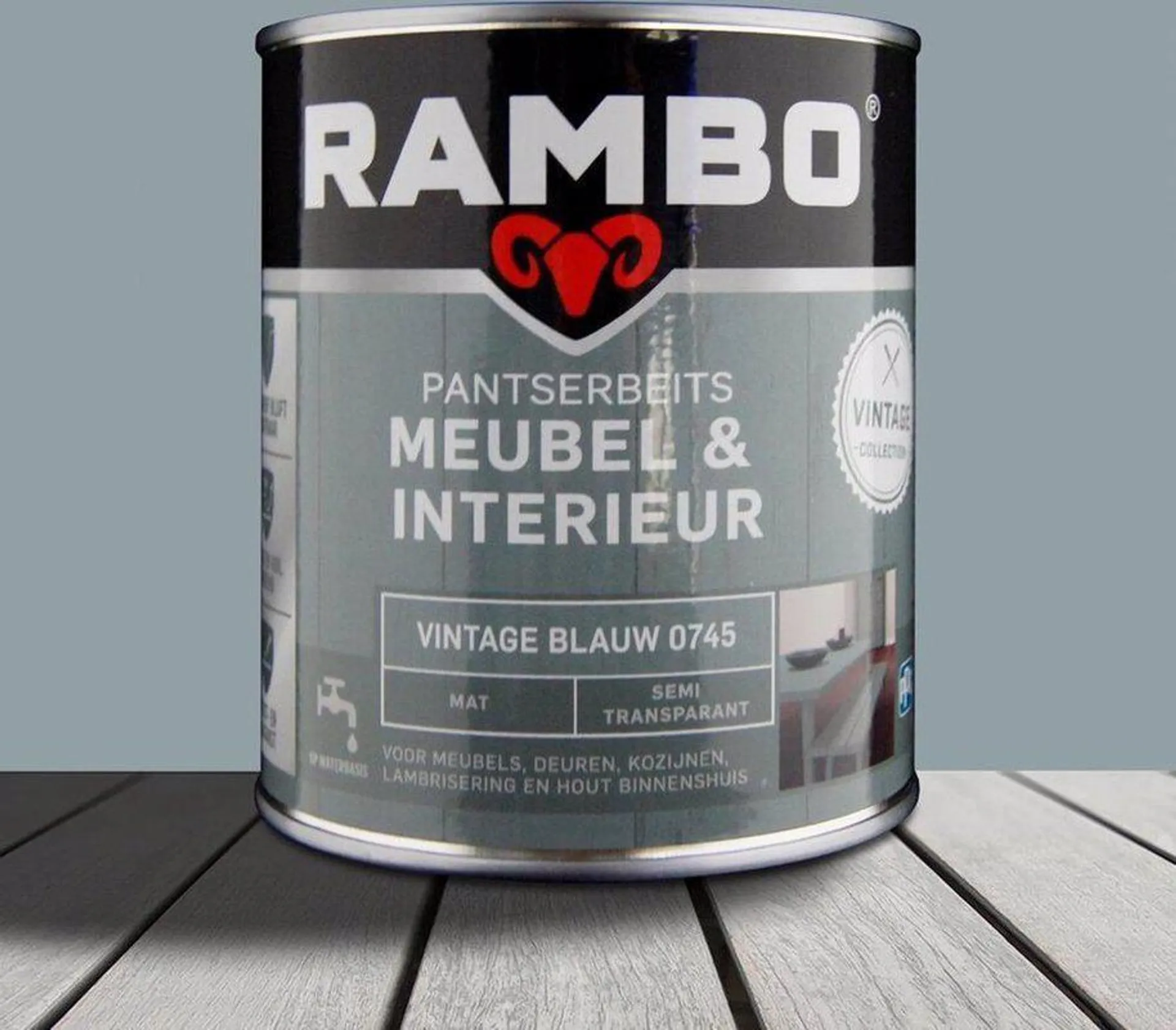 Rambo Pantserbeits Meubel & Interieur Vintage Blauw 0745