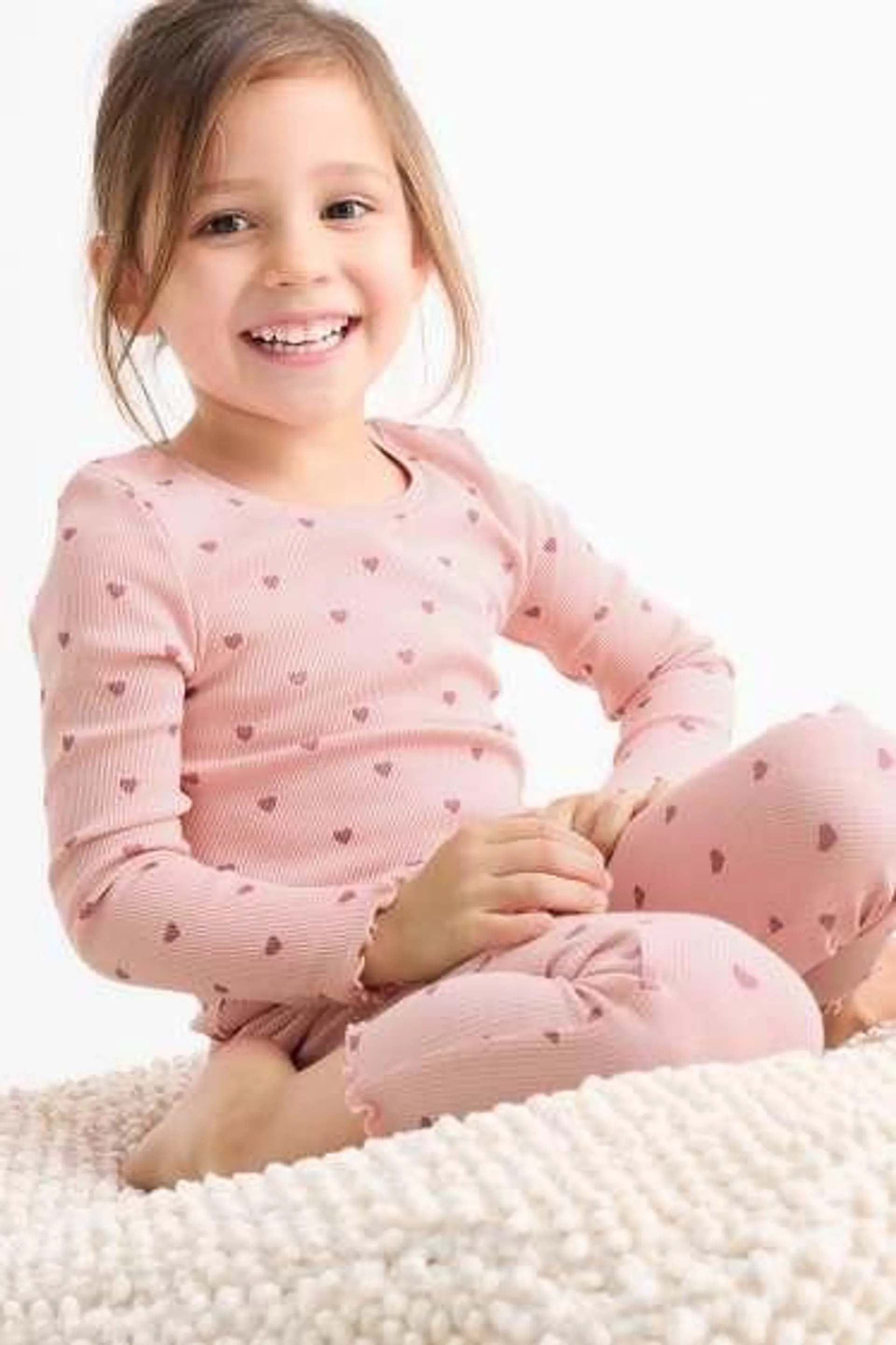 Heart - pyjamas - ribbed - 2 piece