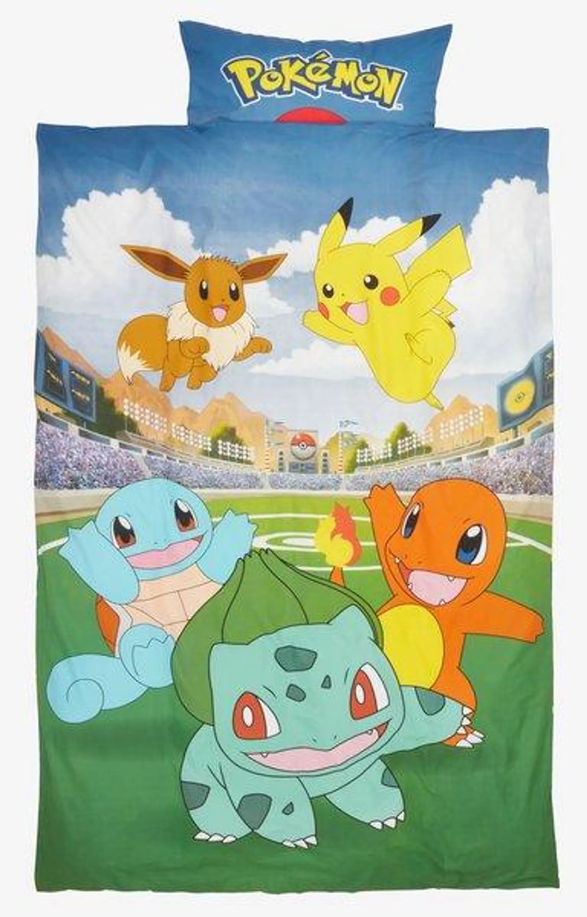 Dekbedovertrek POKEMON 140x200 blauw