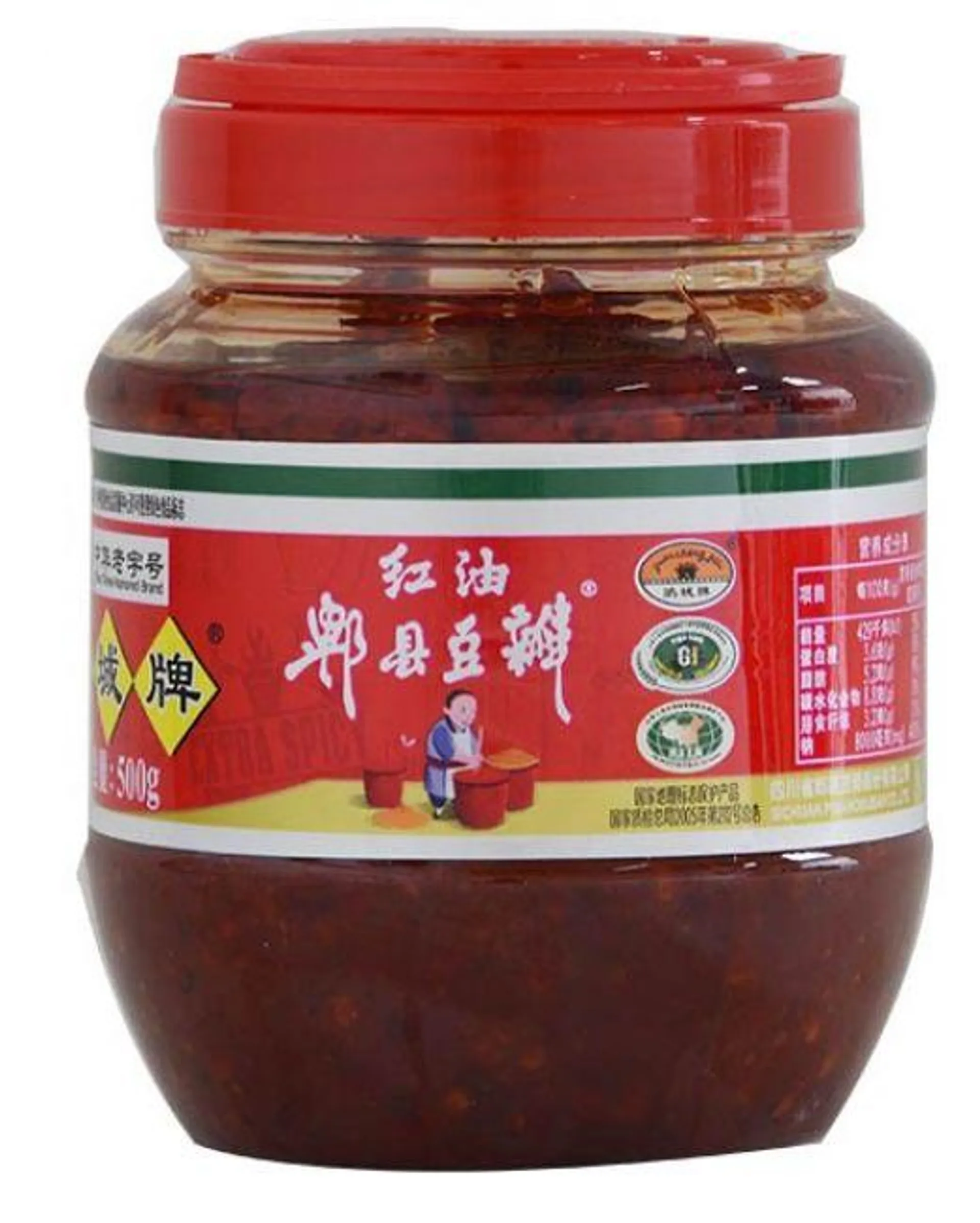 Greenfood Tuinbonensaus met Chili Olie 500g